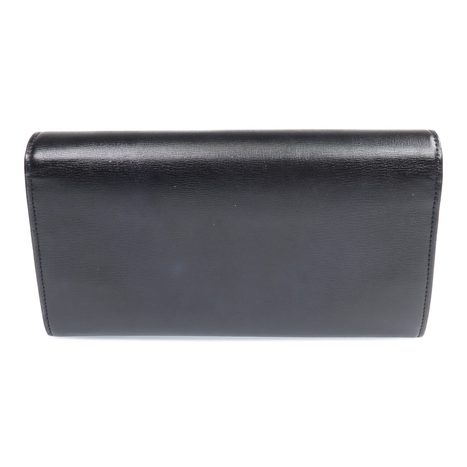 YVES SAINT LAURENT 牛皮皮革Long Wallet金扣長錢包