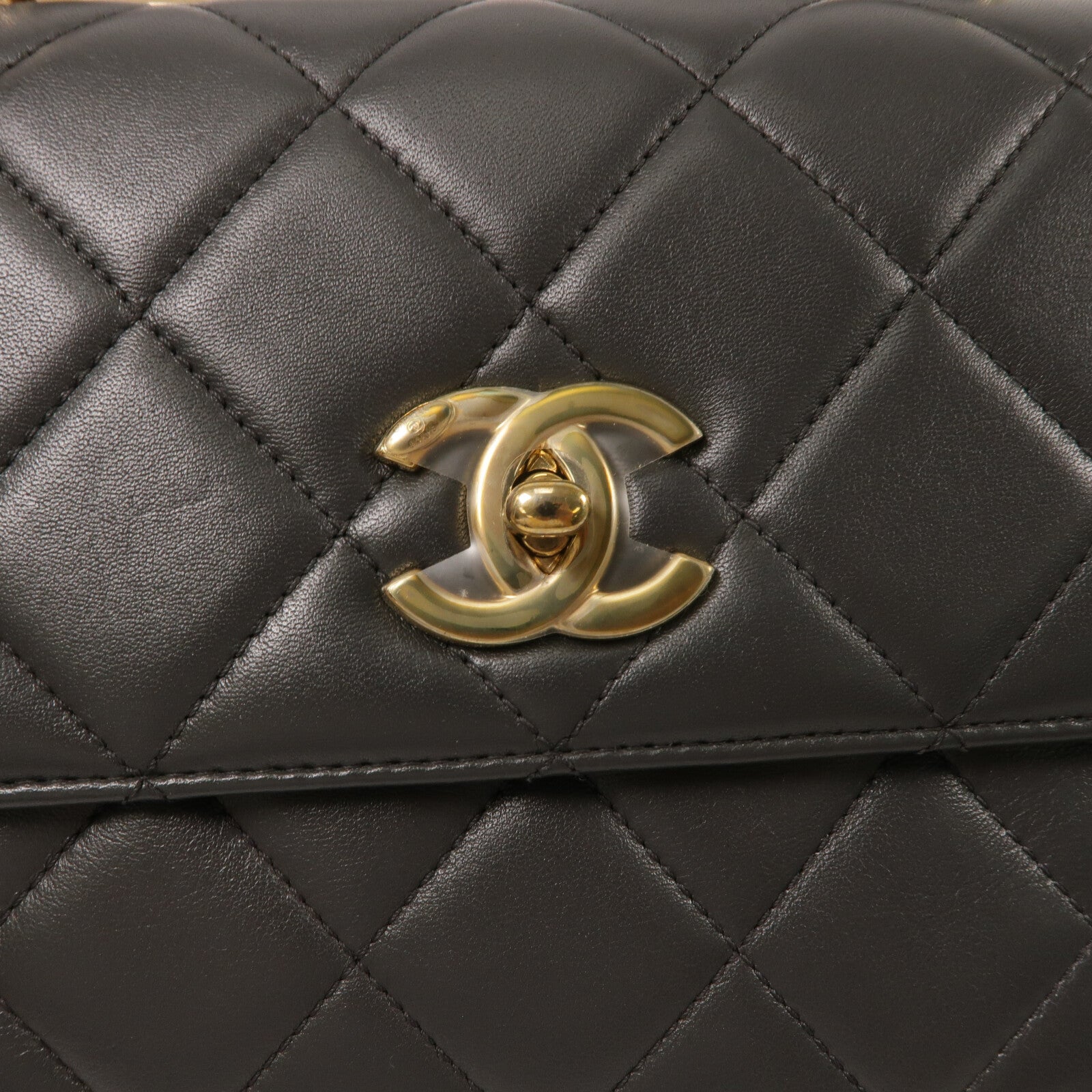 CHANEL 羊皮皮革Trendy CC鏈帶手挽肩背兩用袋