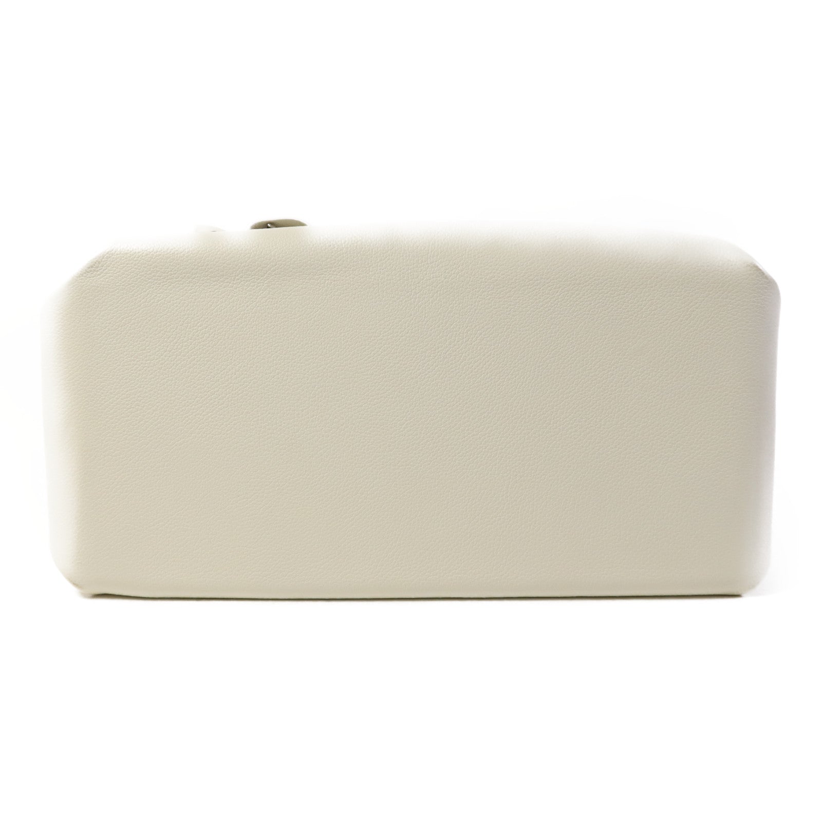 HERMES Evercolor皮革Emile 30銀扣肩背袋Blanc