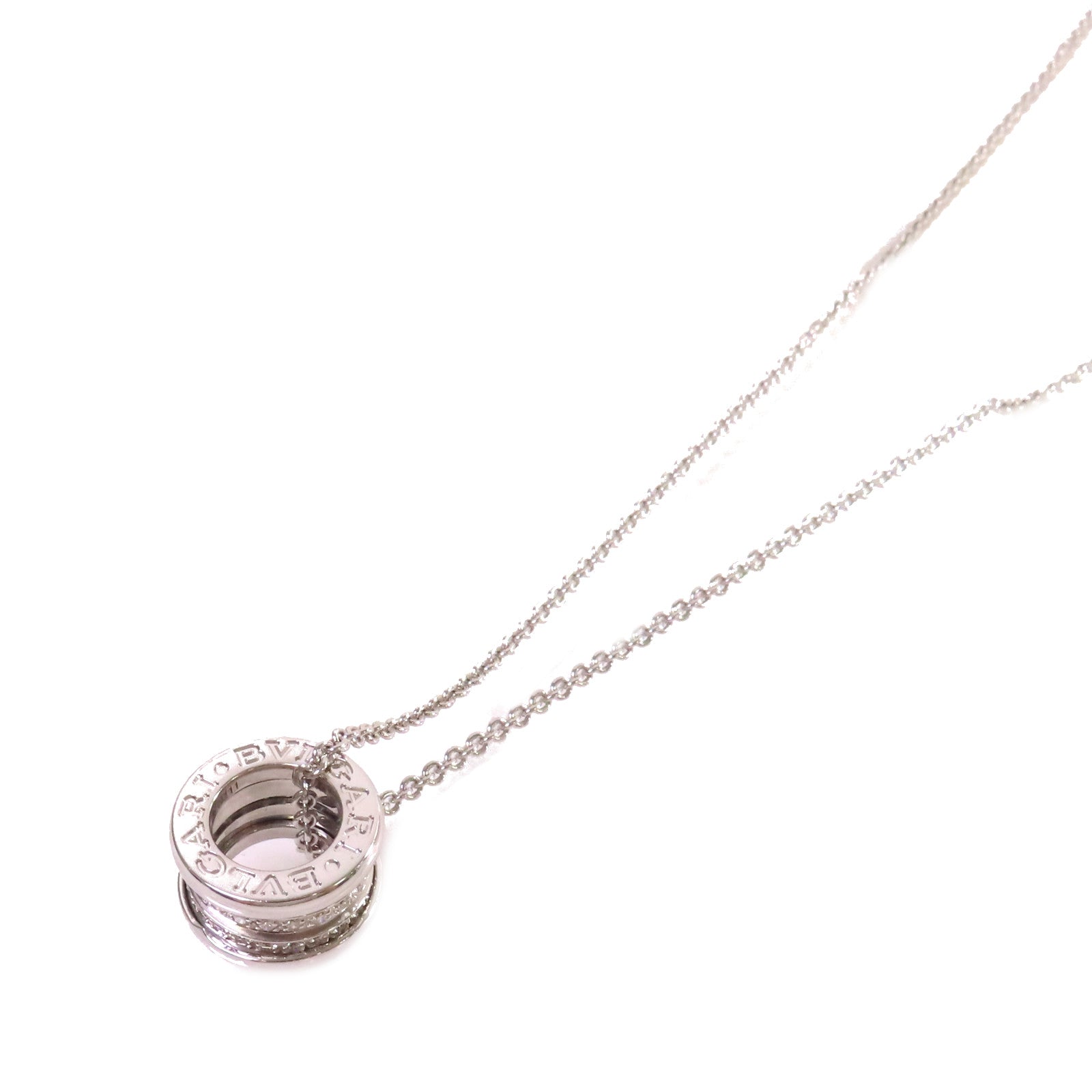 BVLGARI 18K白金/鑽石B.zero1 Diamond Necklace項鏈