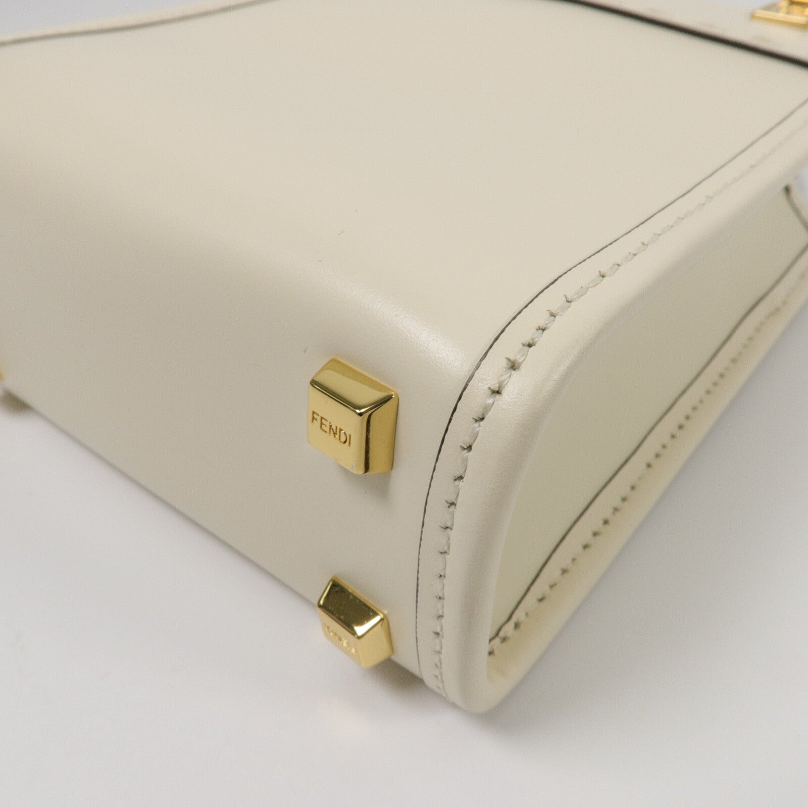 FENDI 牛皮皮革Mon Tresor Mini手挽肩背兩用袋