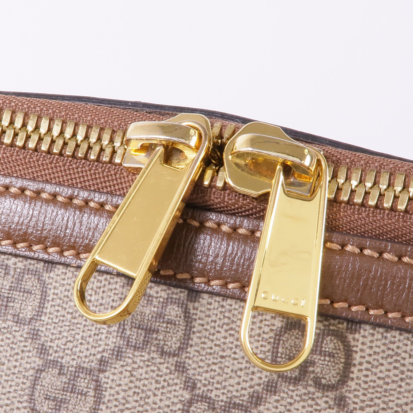 GUCCI 塗層帆布1955 Horsebit金扣手挽肩背兩用袋