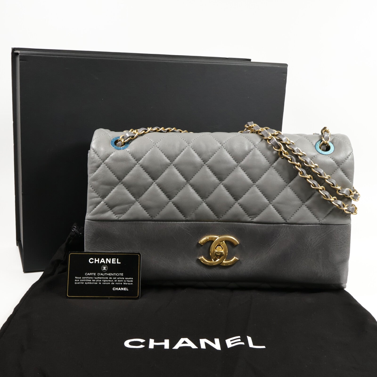 CHANEL 牛皮/羊皮皮革Chain Shoulder Bag鏈帶肩背袋