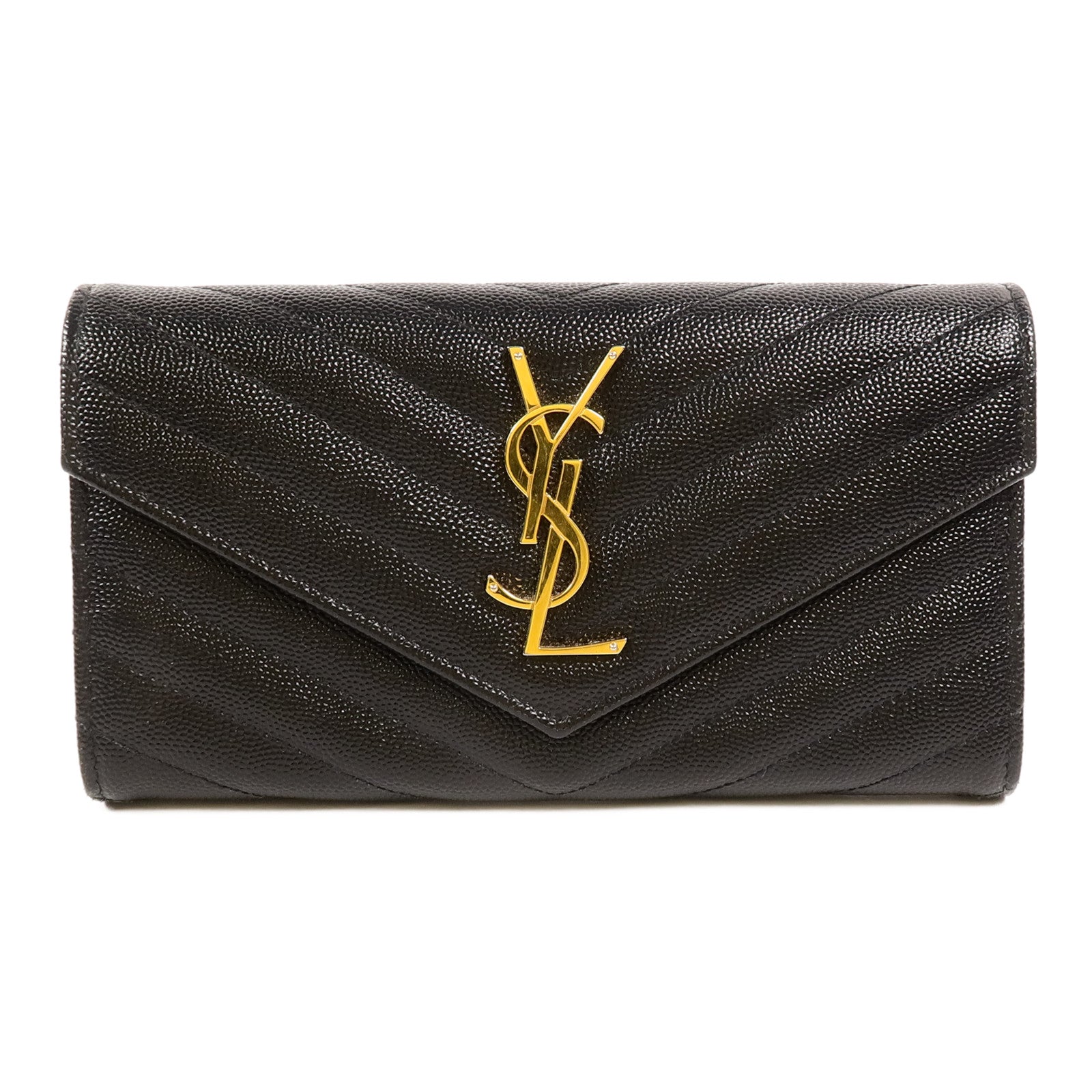 SAINT LAURENT 牛皮皮革Cassandre Matelasse長錢包