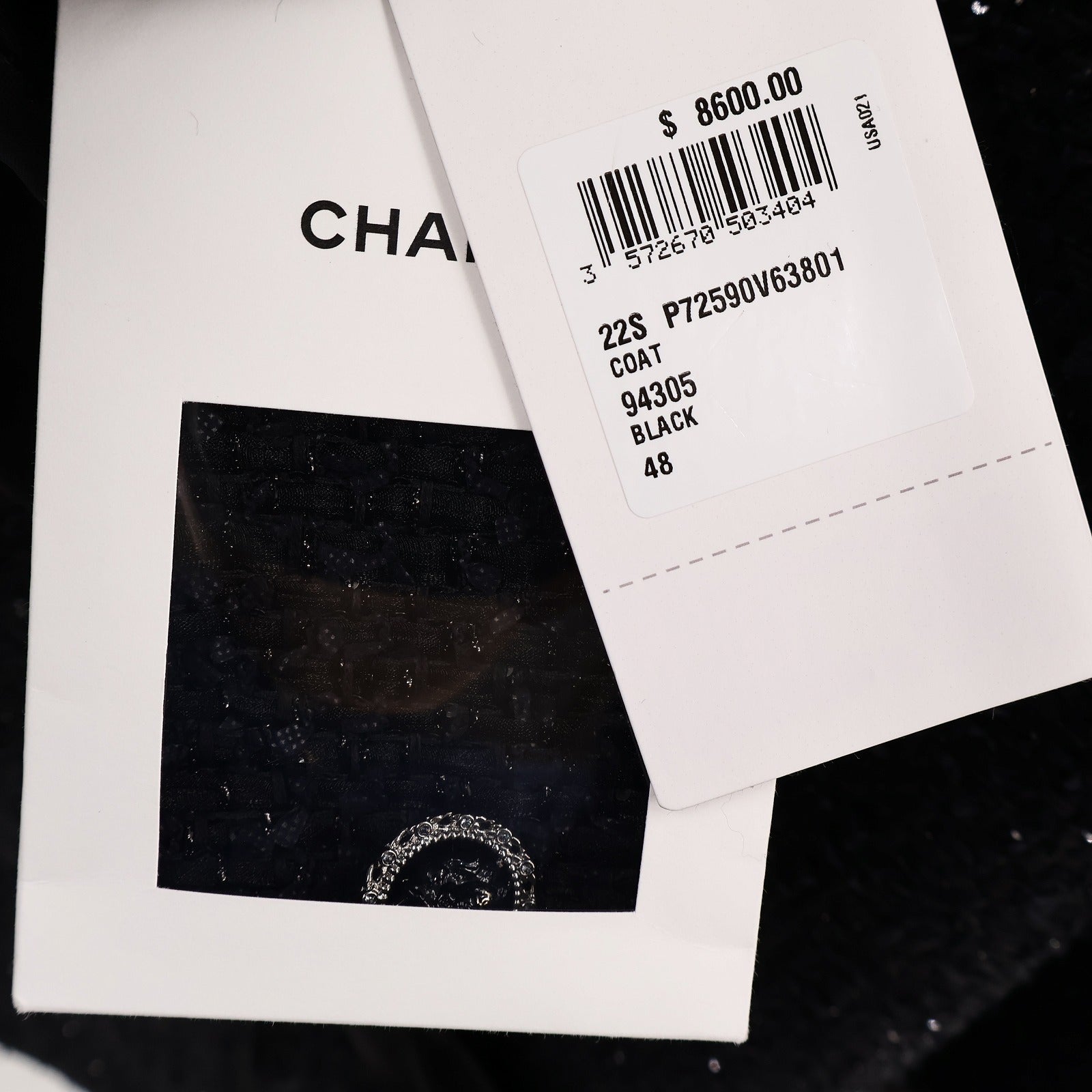 CHANEL Polyamide/Polyester Tweed Coat大衣