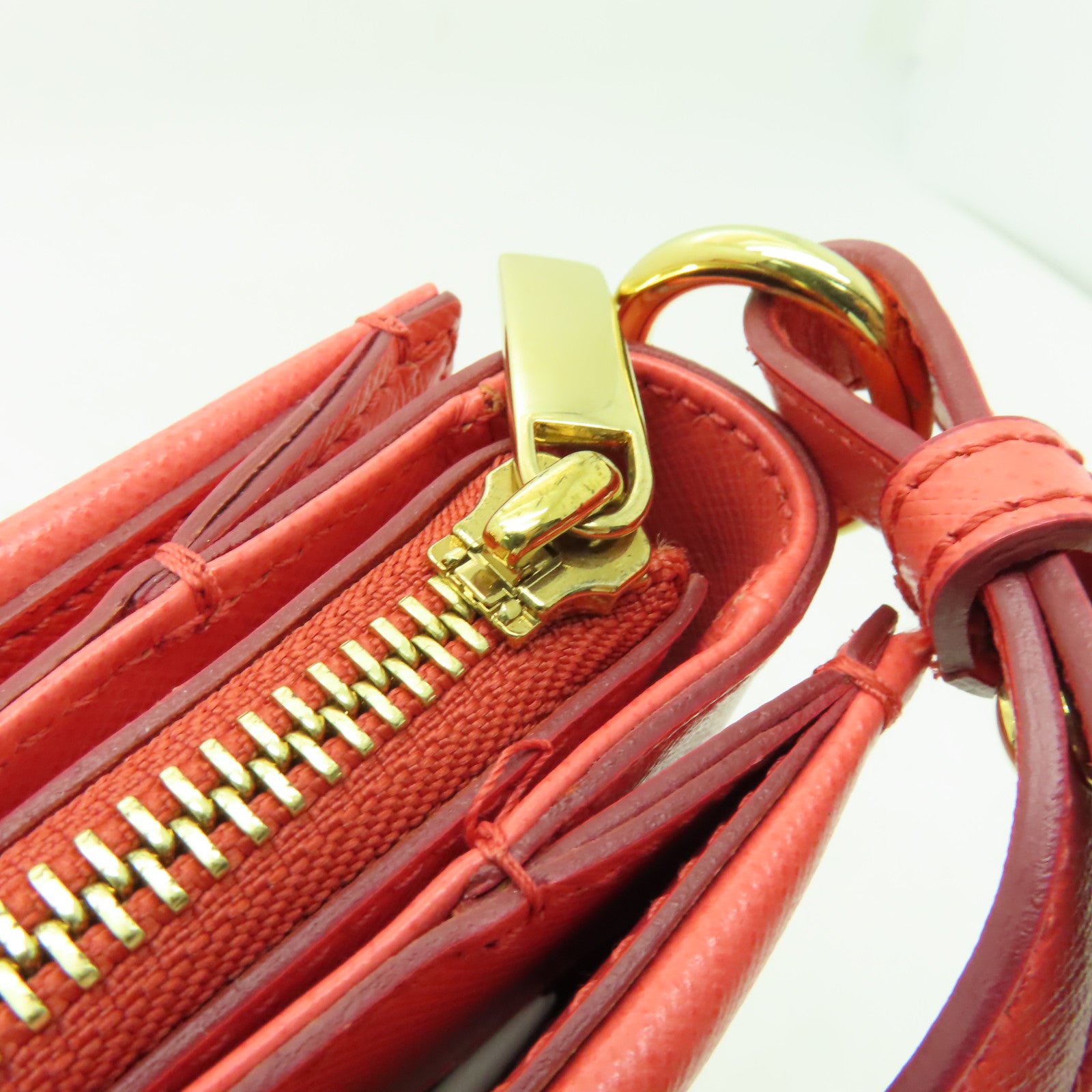 Salvatore Ferragamo 【激減優惠】牛皮皮革2 Way Shoulder金扣手挽肩背兩用袋粉紅色