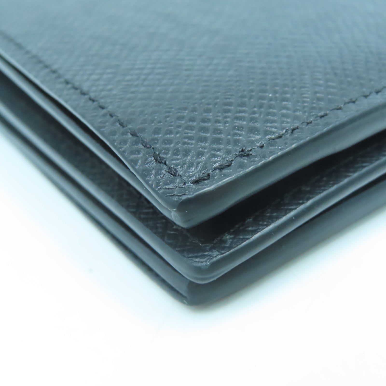 LOUIS VUITTON Taiga Amerigo Wallet銀扣錢包黑色