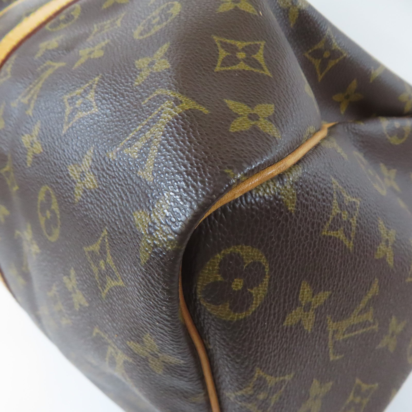 LOUIS VUITTON Monogram Keepall 45 Boston Bag金扣手挽袋啡色