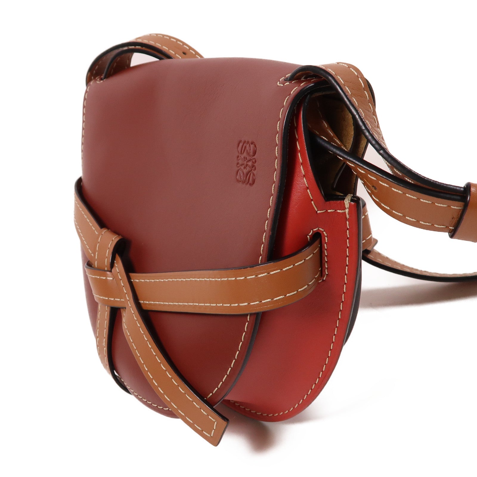 LOEWE 牛皮皮革Gate Small金扣肩背袋