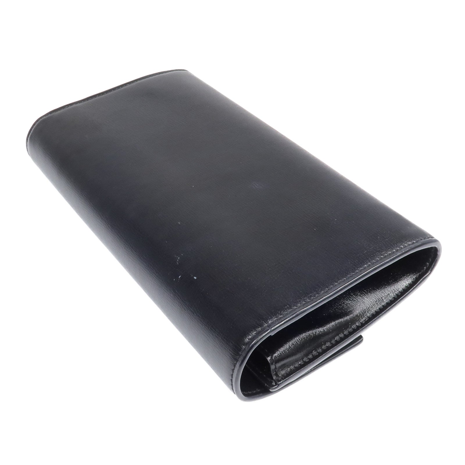 YVES SAINT LAURENT 牛皮皮革Long Wallet金扣長錢包