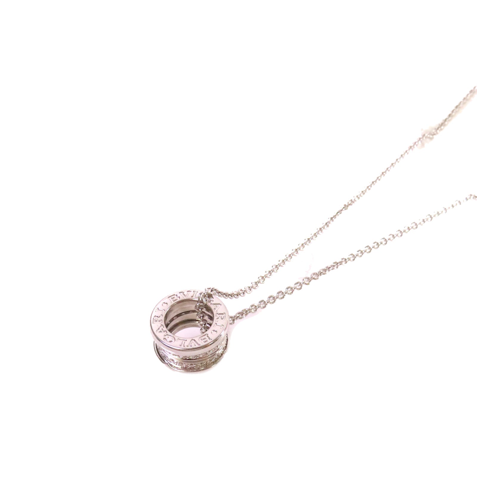 BVLGARI 18K白金/鑽石B.zero1 Diamond Necklace項鏈