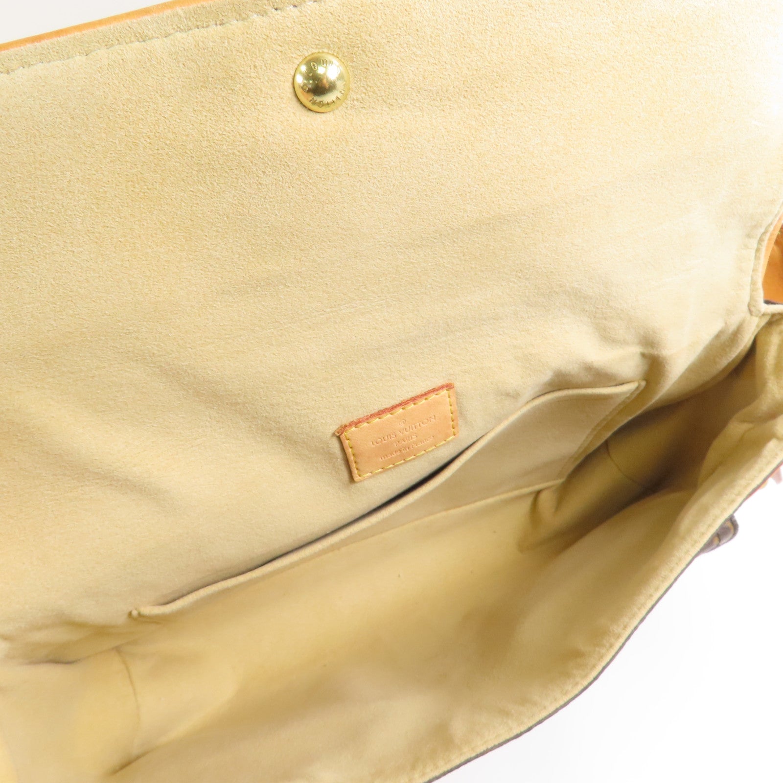 LOUIS VUITTON LV GHW Hudson PM Shoulder Bag M40027 Monogram Brown