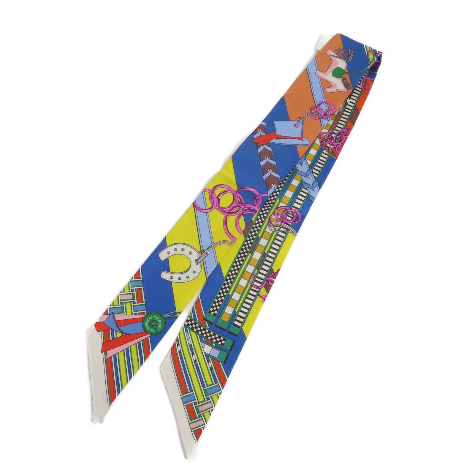 HERMES 絲質Twilly絲巾