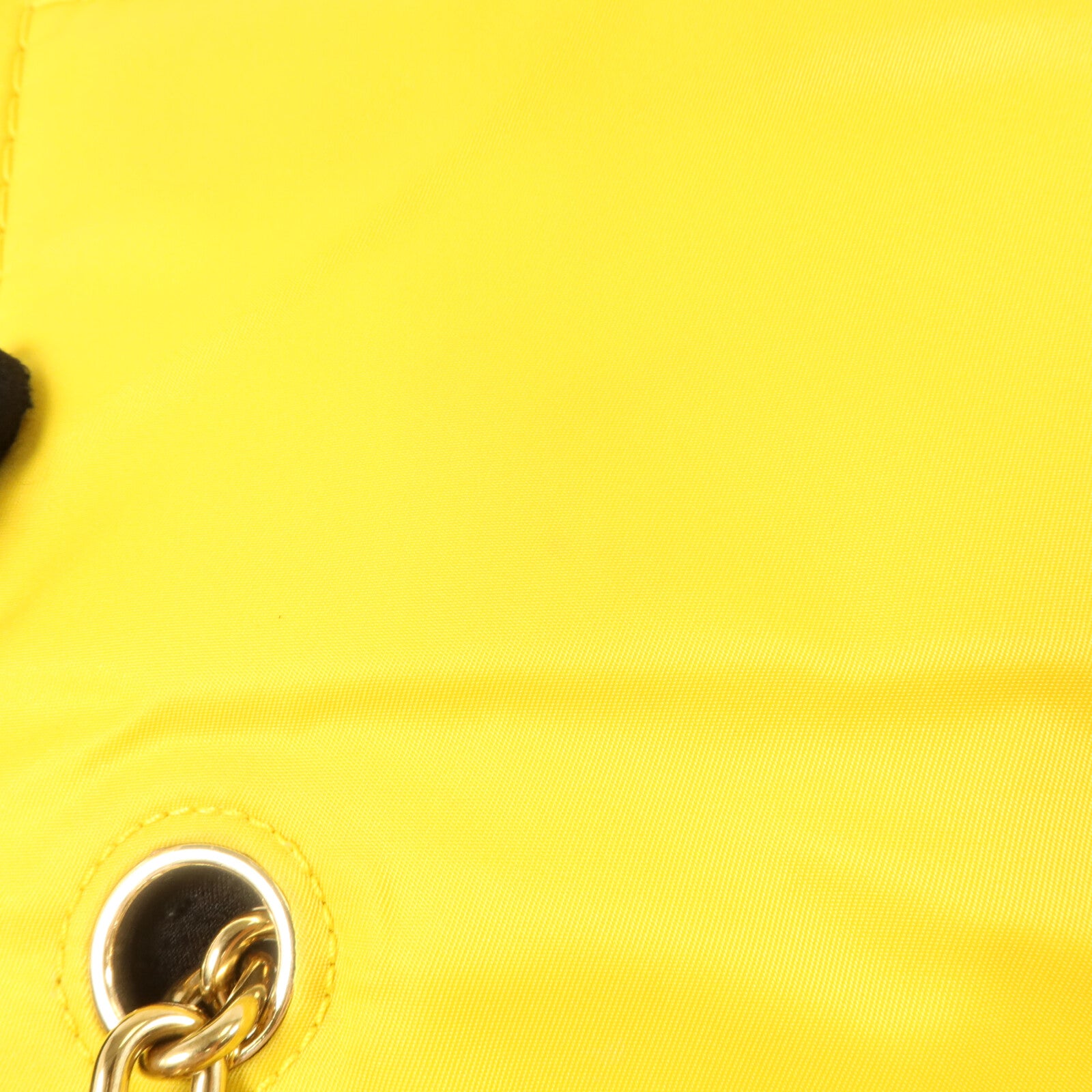 PRADA 尼龍Giallo Tessuto鏈帶手挽袋