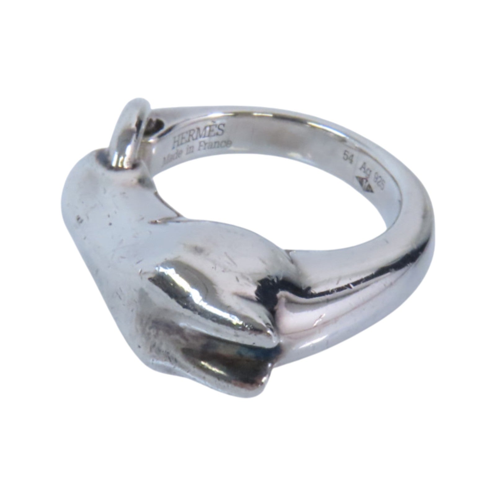 HERMES 925純銀Galop Ring戒指#54/US#6.5