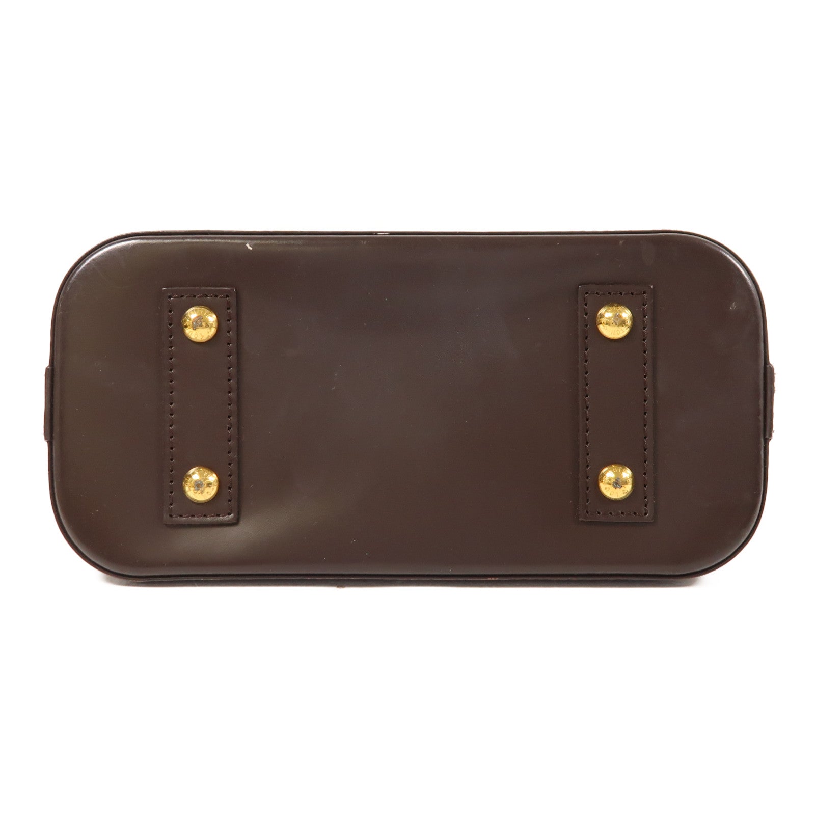 LOUIS VUITTON Damier Alma BB金扣手挽肩背兩用袋棕色