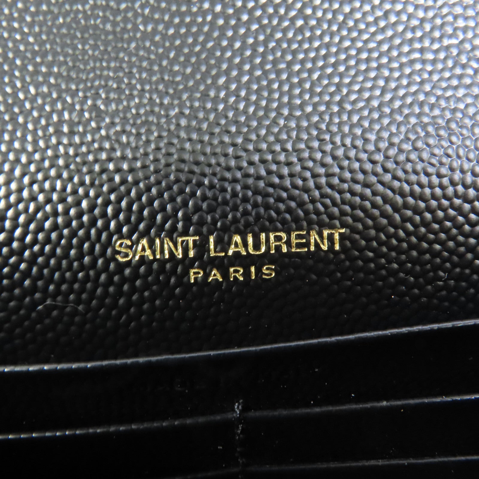 YVES SAINT LAURENT 牛皮皮革Cassandre Envelope Chain Wallet金扣鏈帶肩背袋