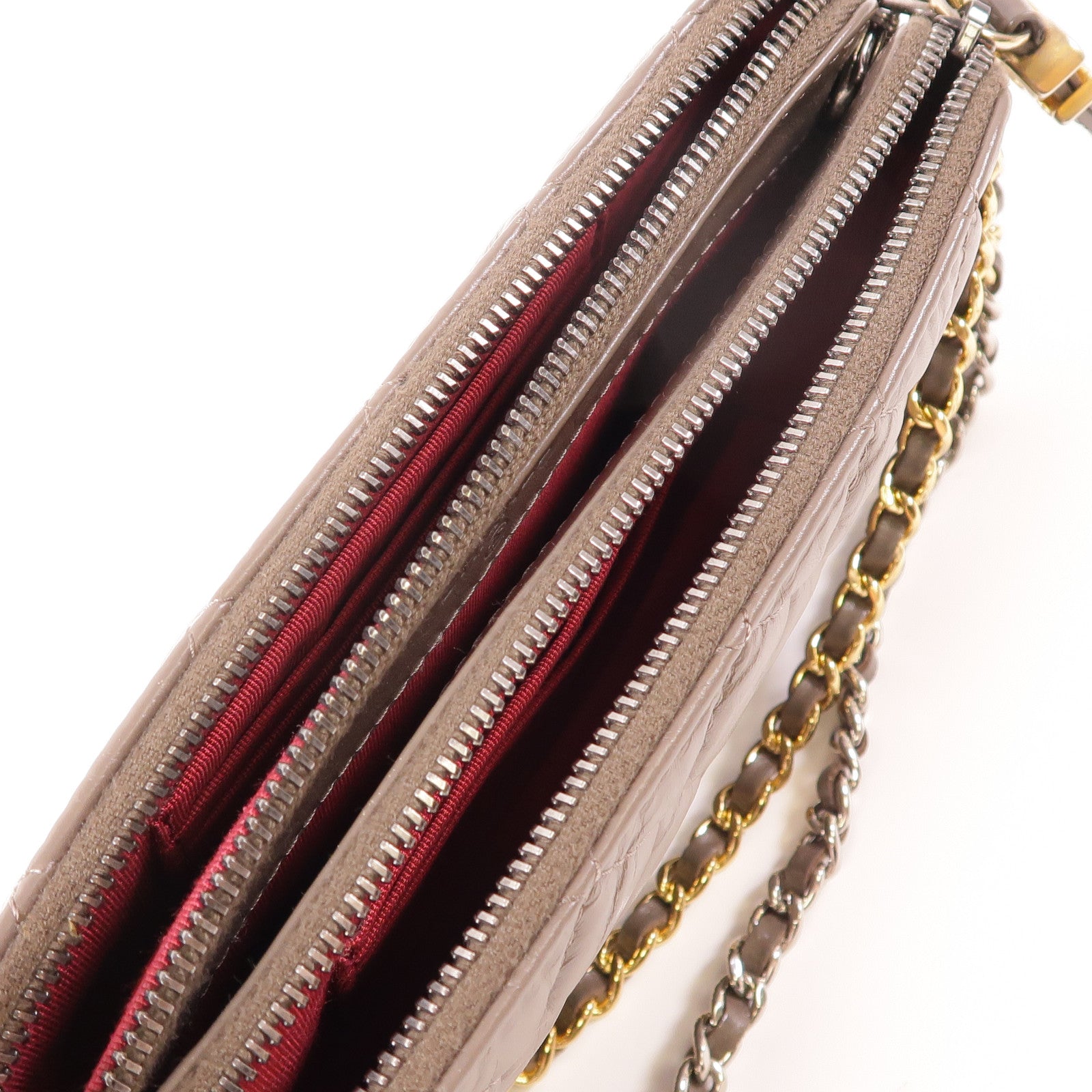 CHANEL 羊皮皮革Gabrielle Mini鏈帶肩背袋