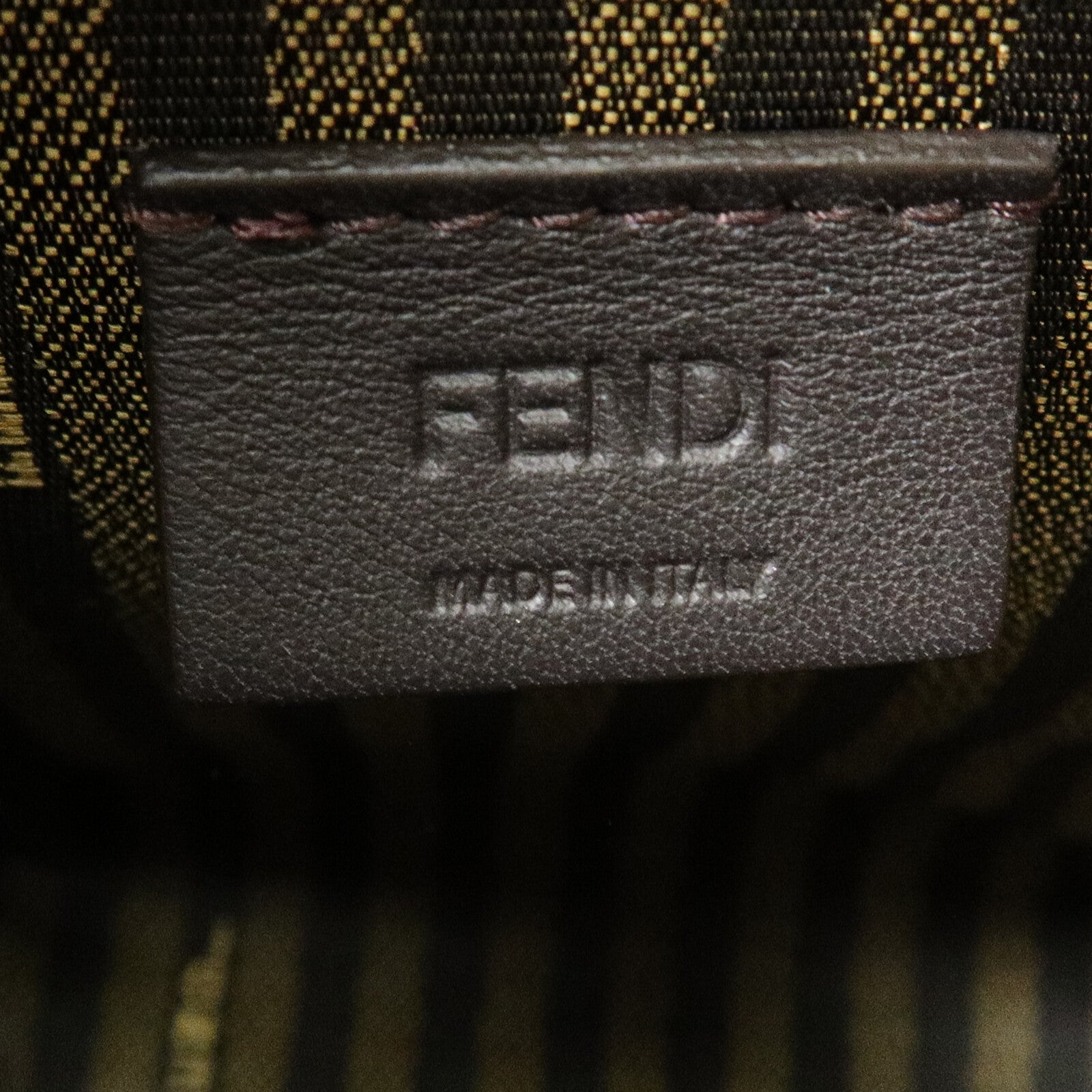 FENDI 牛皮皮革Mon Tresor Mini手挽肩背兩用袋