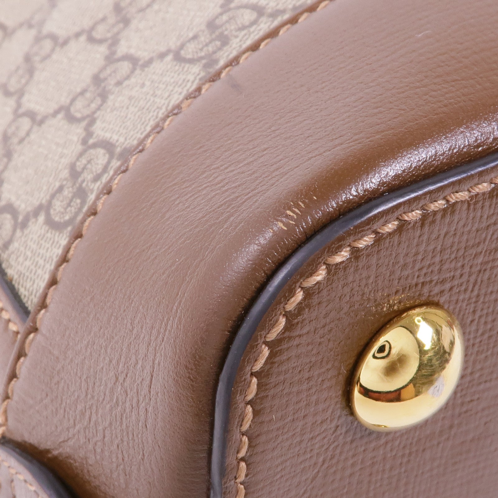 GUCCI 塗層帆布1955 Horsebit金扣手挽肩背兩用袋