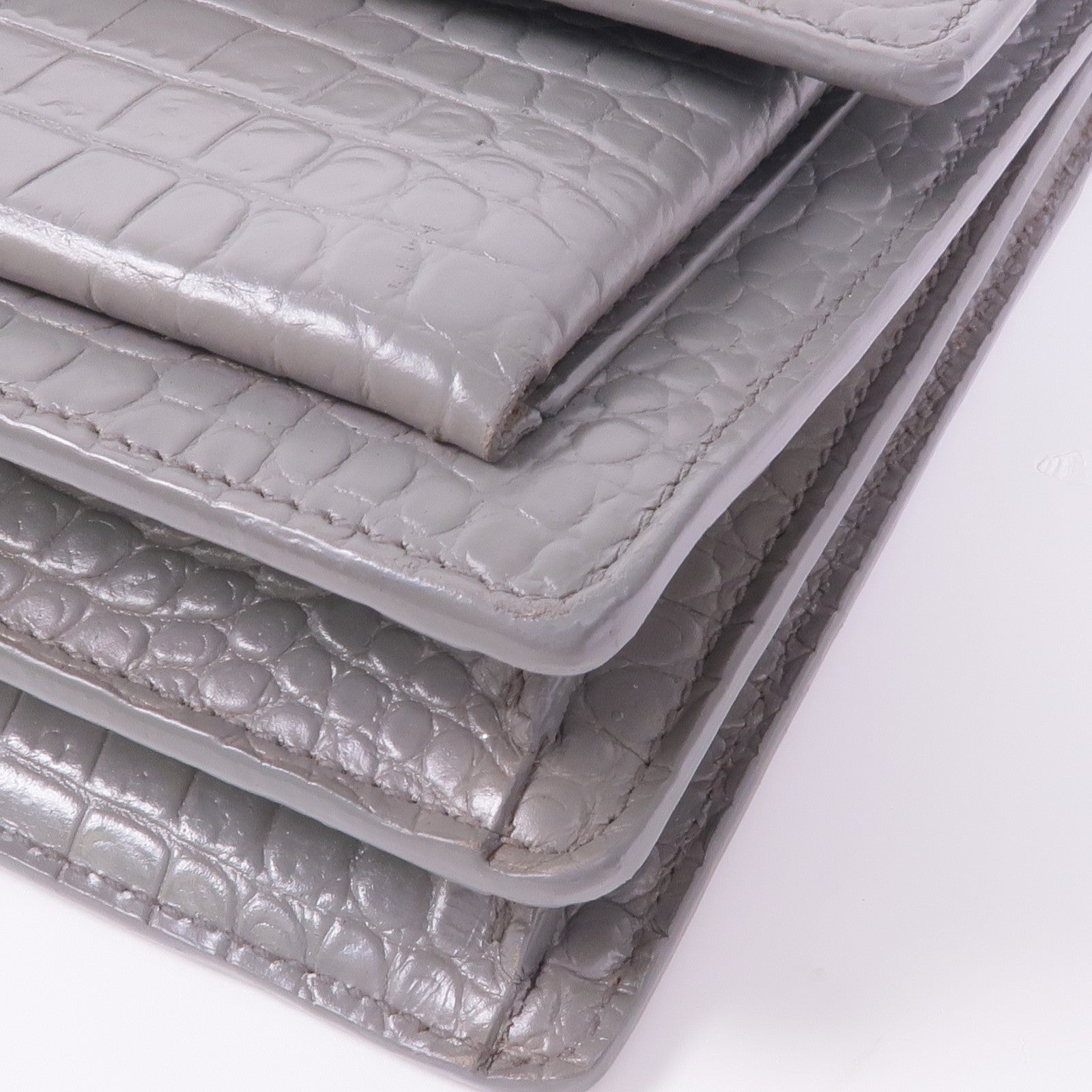 SAINT LAURENT 牛皮皮革Sunset Medium銀扣鏈帶肩背袋