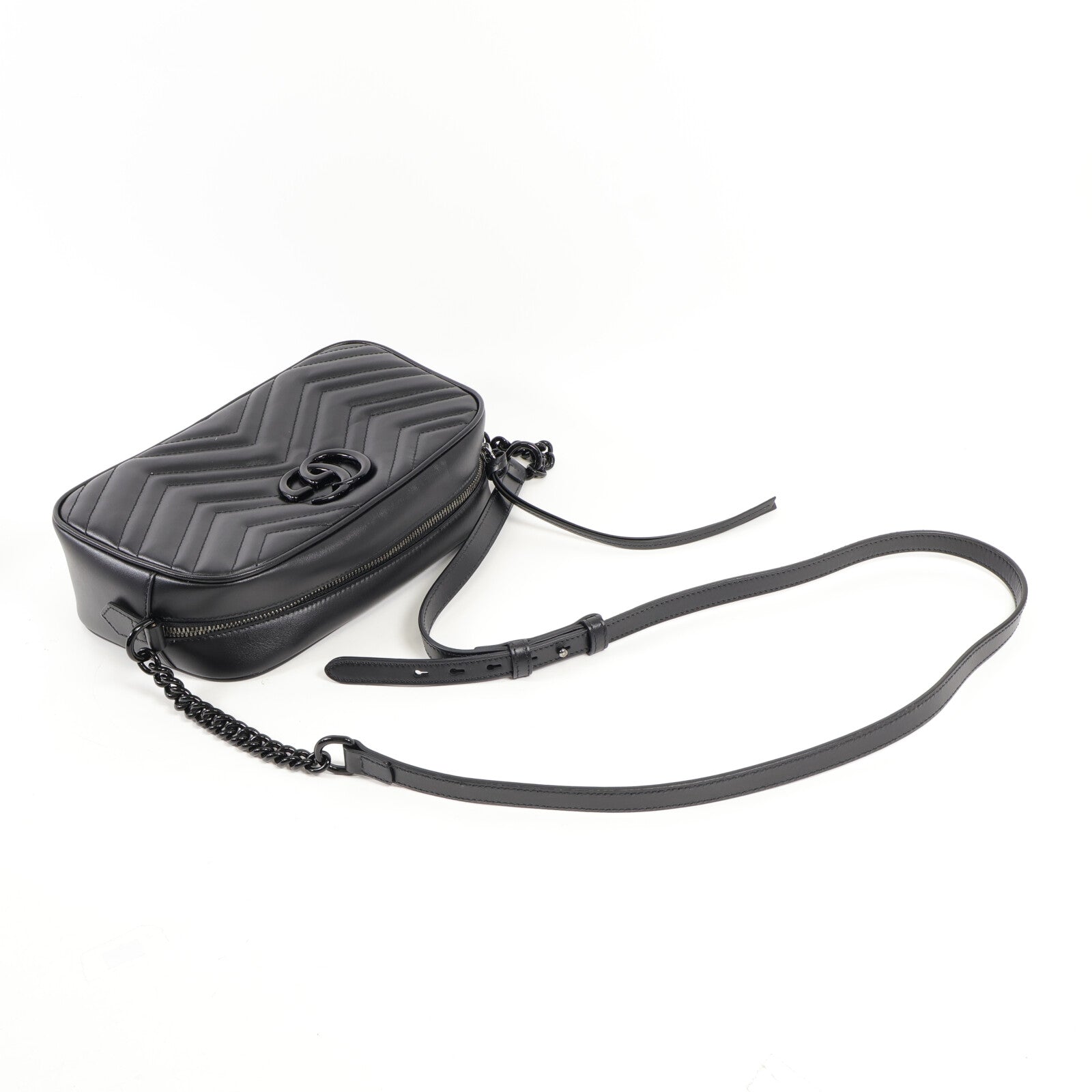 GUCCI 牛皮皮革GG Marmont肩背袋