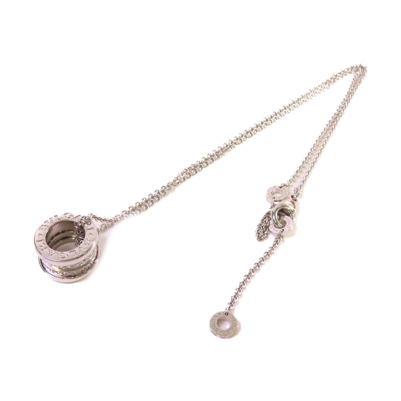 BVLGARI 18K白金/鑽石B.zero1 Diamond Necklace項鏈