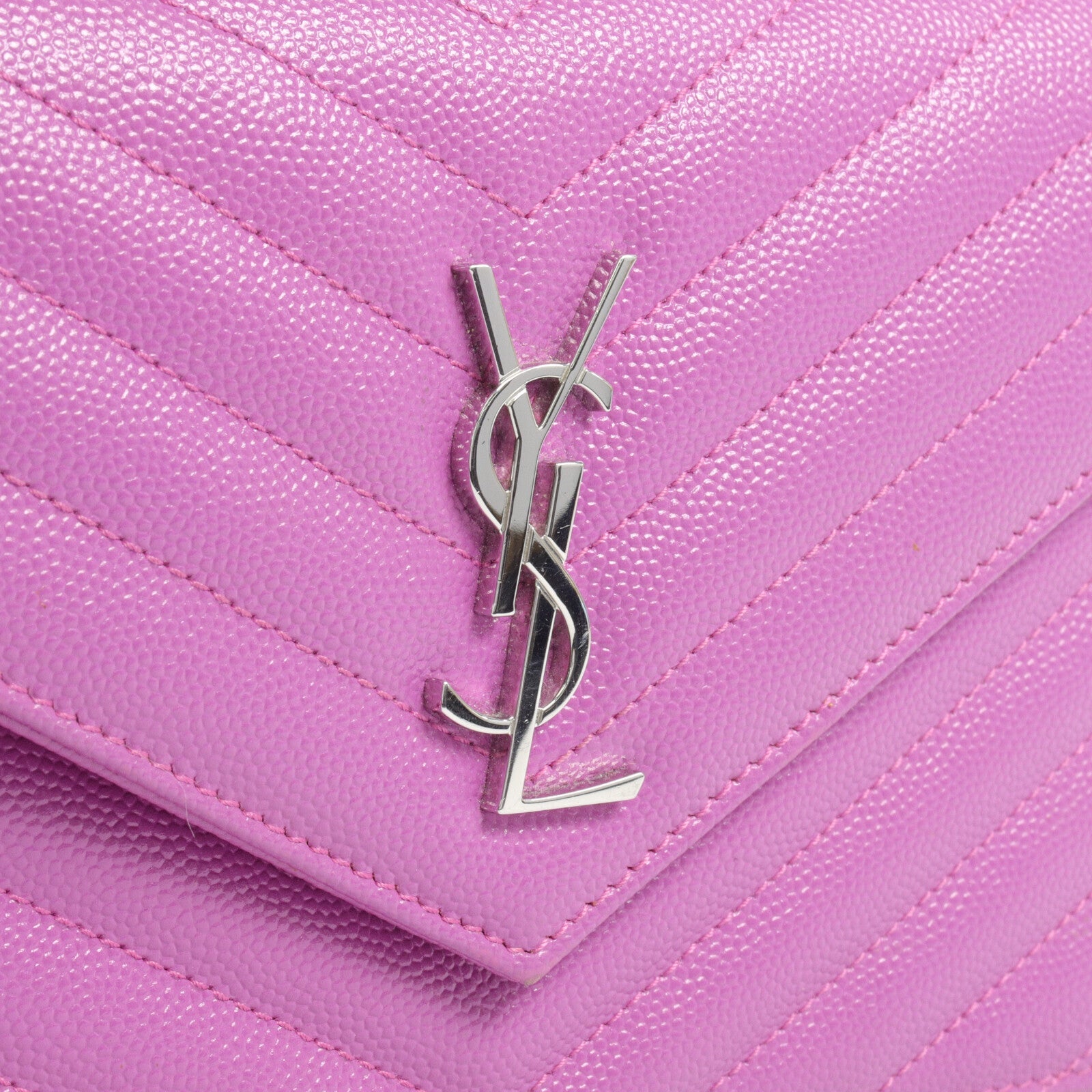 SAINT LAURENT 牛皮皮革Cassandra Envelope Chain Wallet