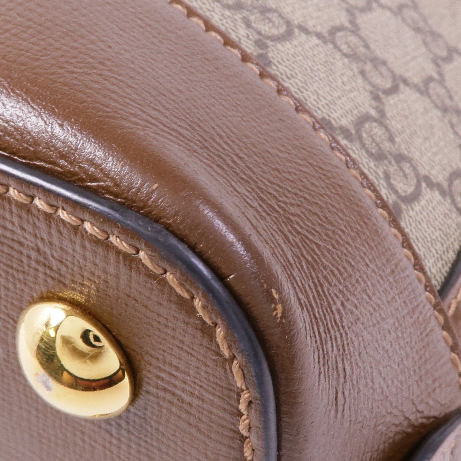 GUCCI 塗層帆布1955 Horsebit金扣手挽肩背兩用袋