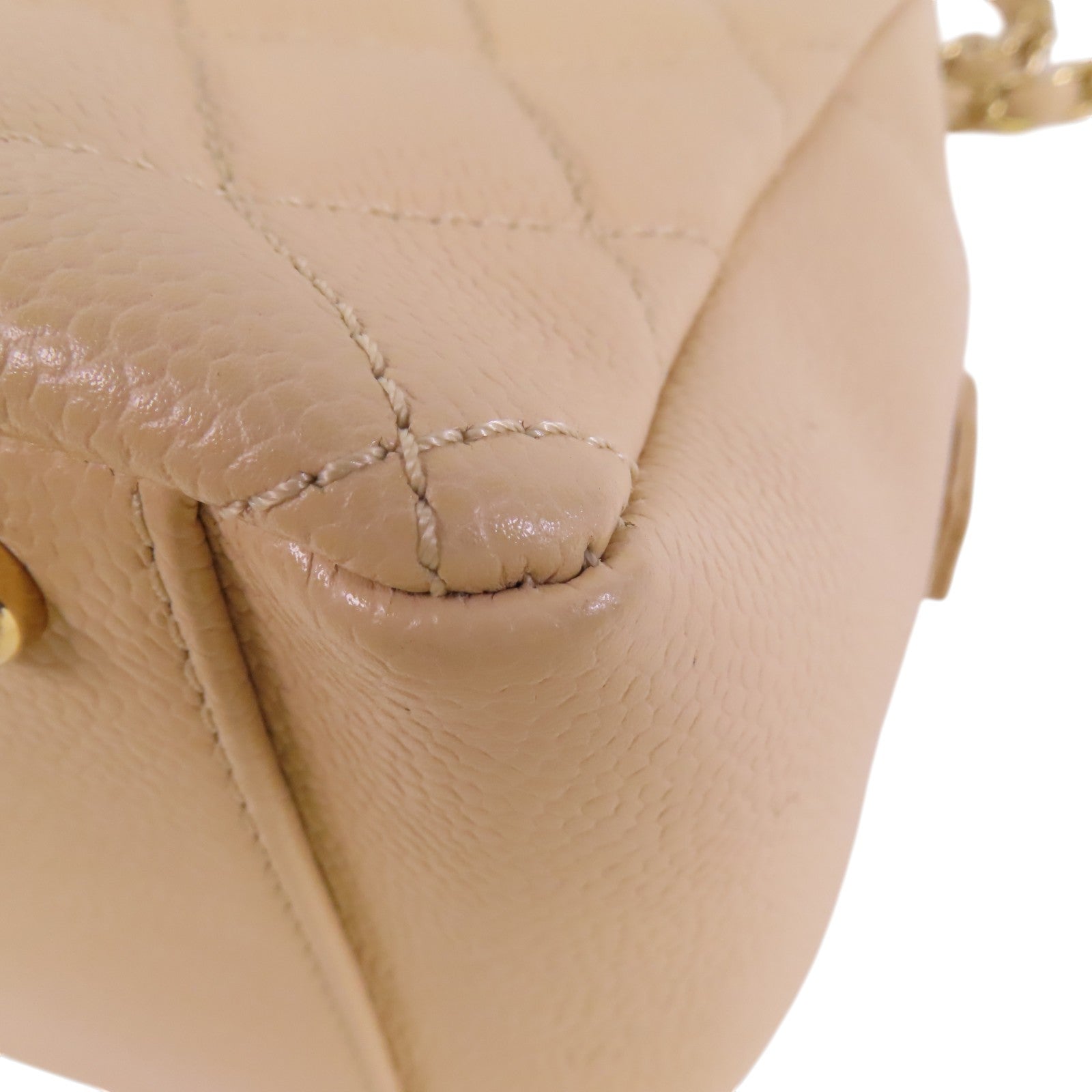 CHANEL 牛皮皮革Chain Shoulder Bag金扣鏈帶肩背愛