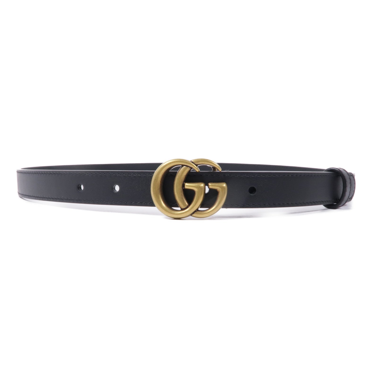 GUCCI 牛皮皮革Belt金扣皮帶