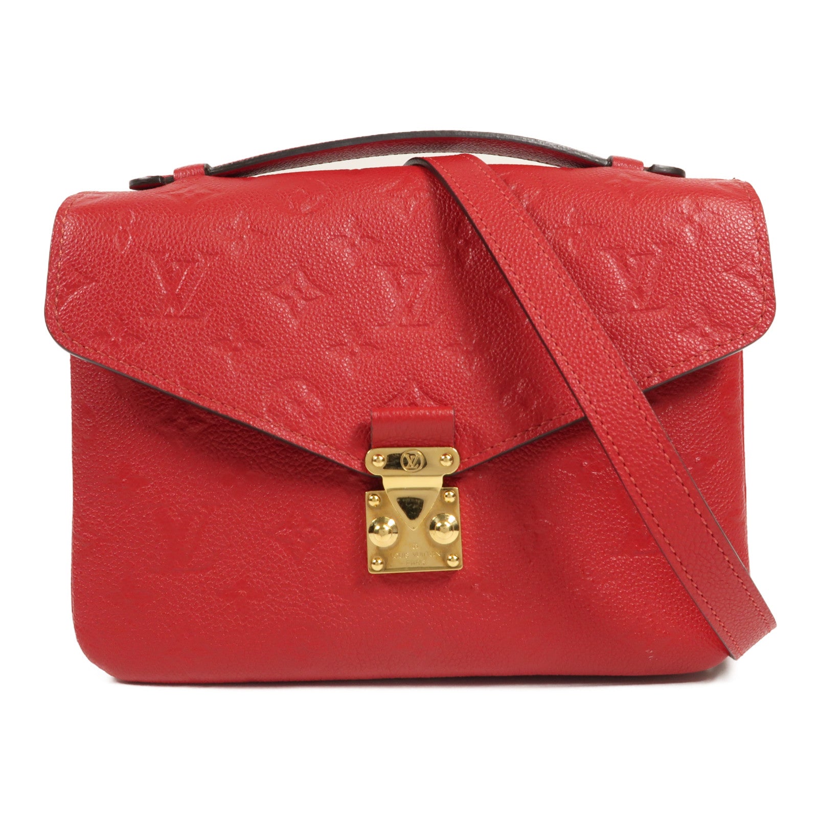 LOUIS VUITTON Monogram Empreinte Pochette Metis金扣手挽肩背兩用袋