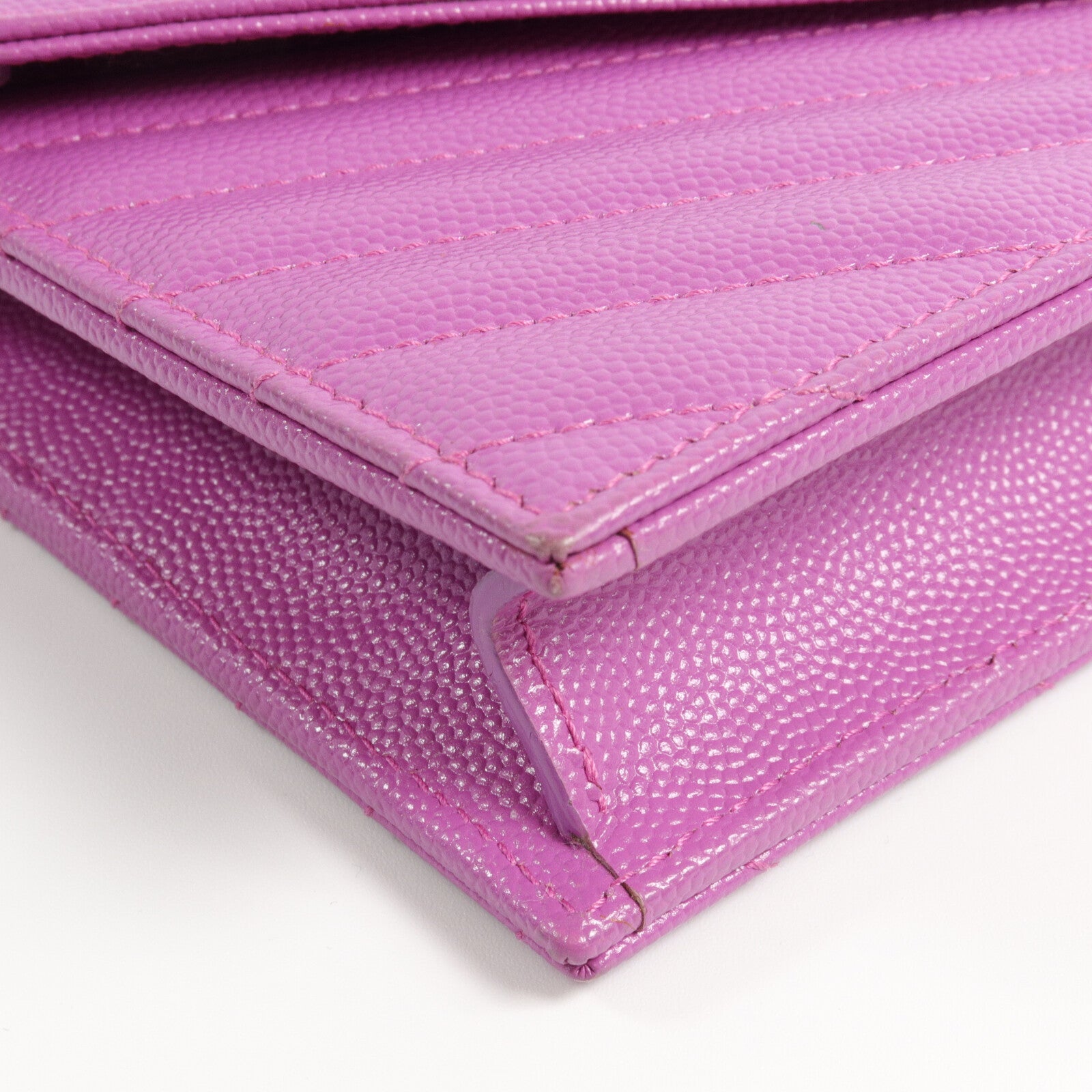 SAINT LAURENT 牛皮皮革Cassandra Envelope Chain Wallet