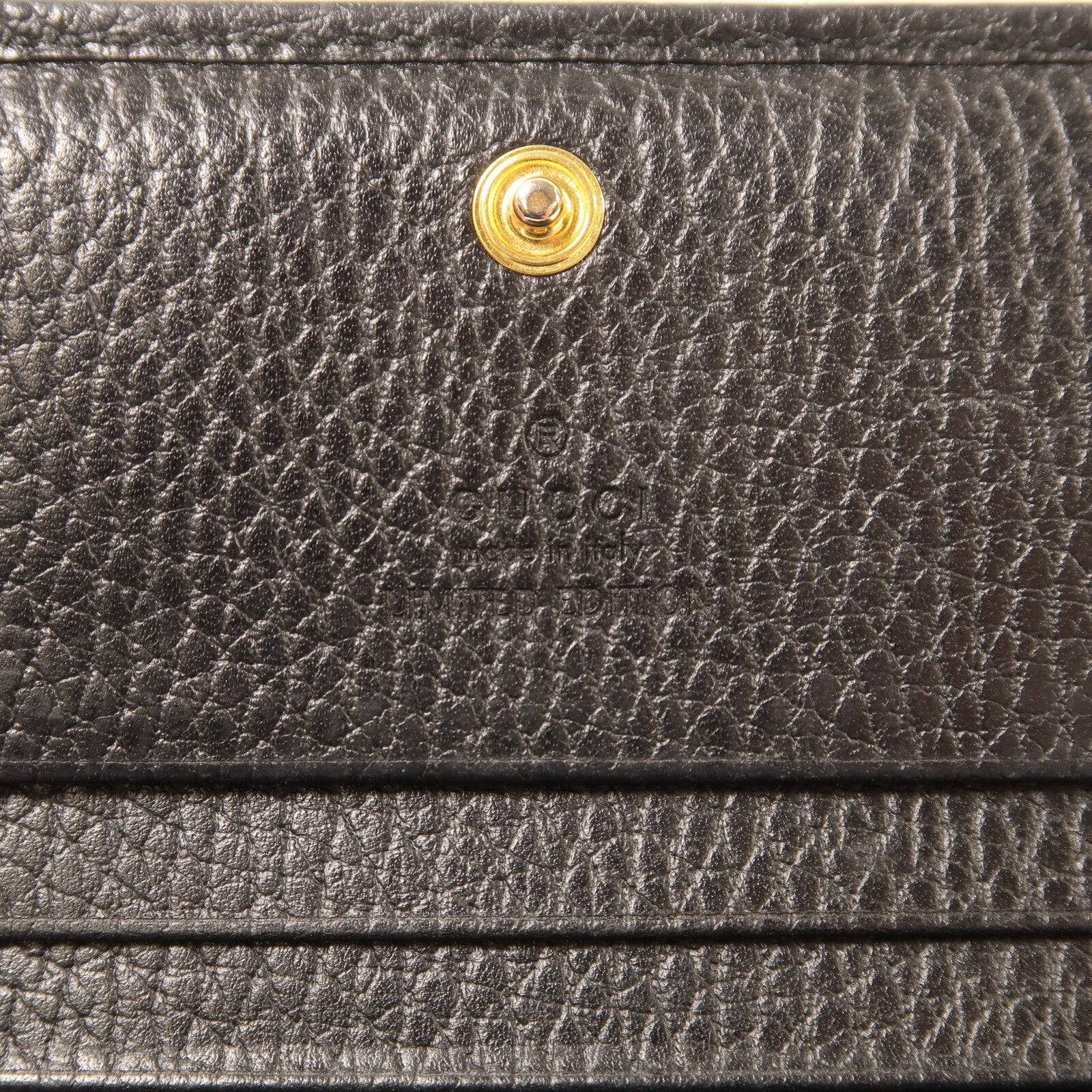 GUCCI 牛皮皮革Terrier Dog Wallet金扣錢包
