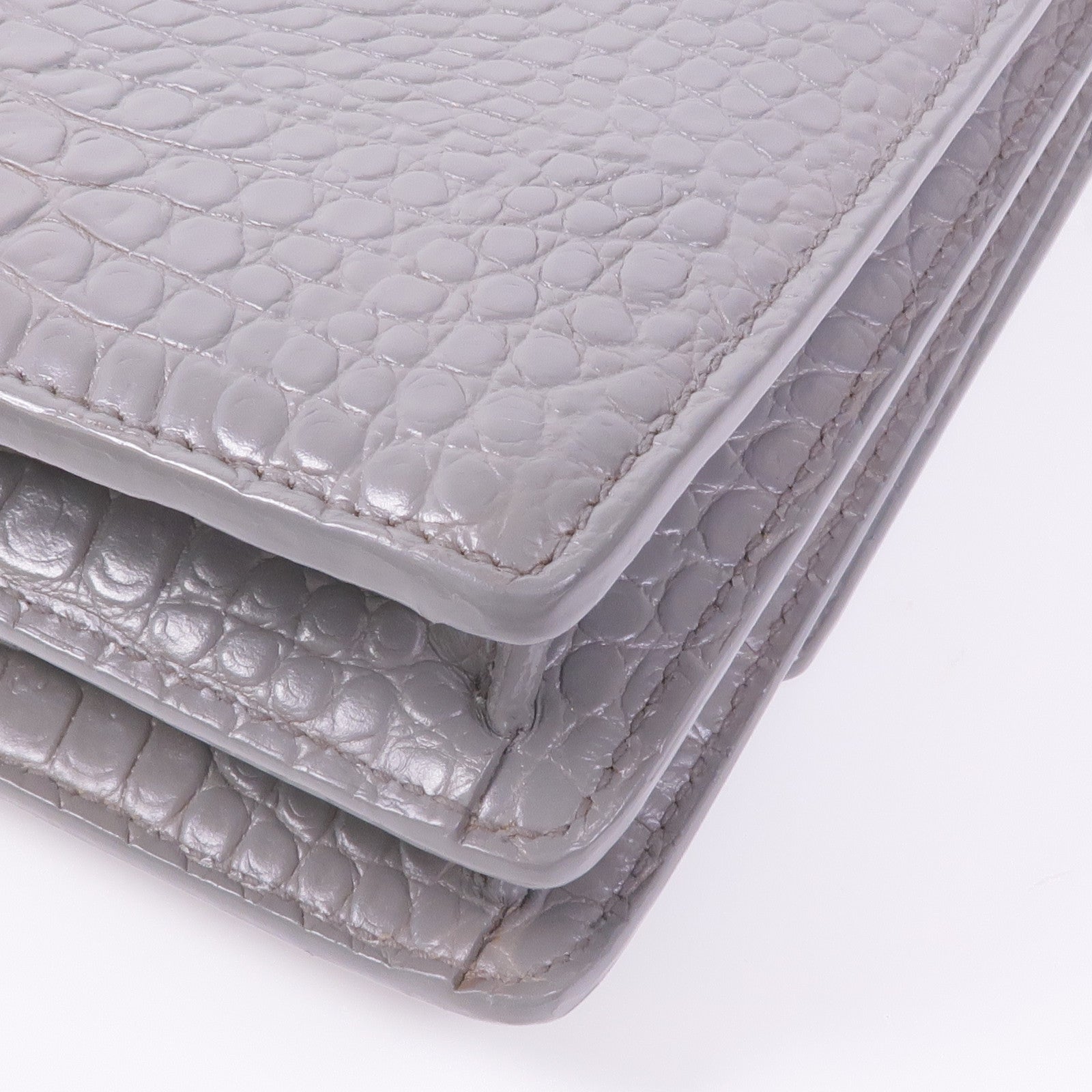 SAINT LAURENT 牛皮皮革Sunset Medium銀扣鏈帶肩背袋