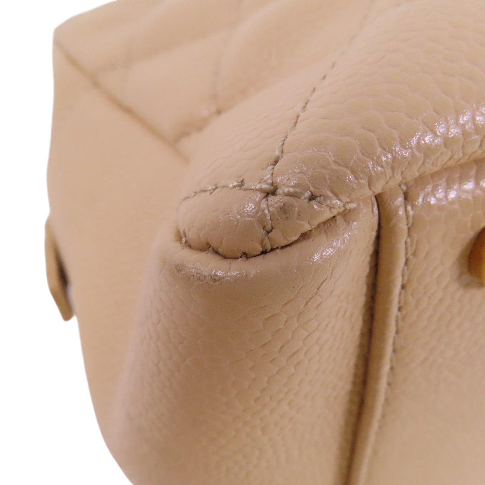 CHANEL 牛皮皮革Chain Shoulder Bag金扣鏈帶肩背愛
