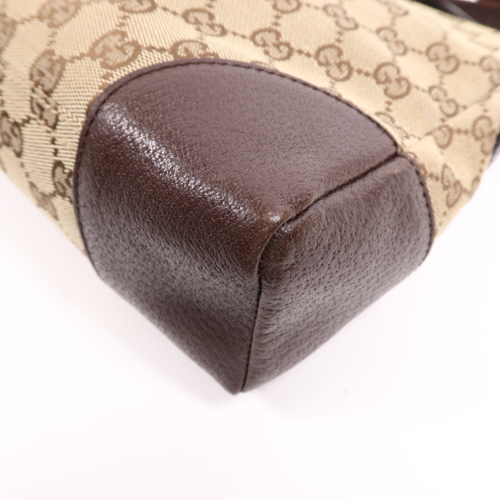 GUCCI 帆布Shoulder Bag銀扣肩背袋