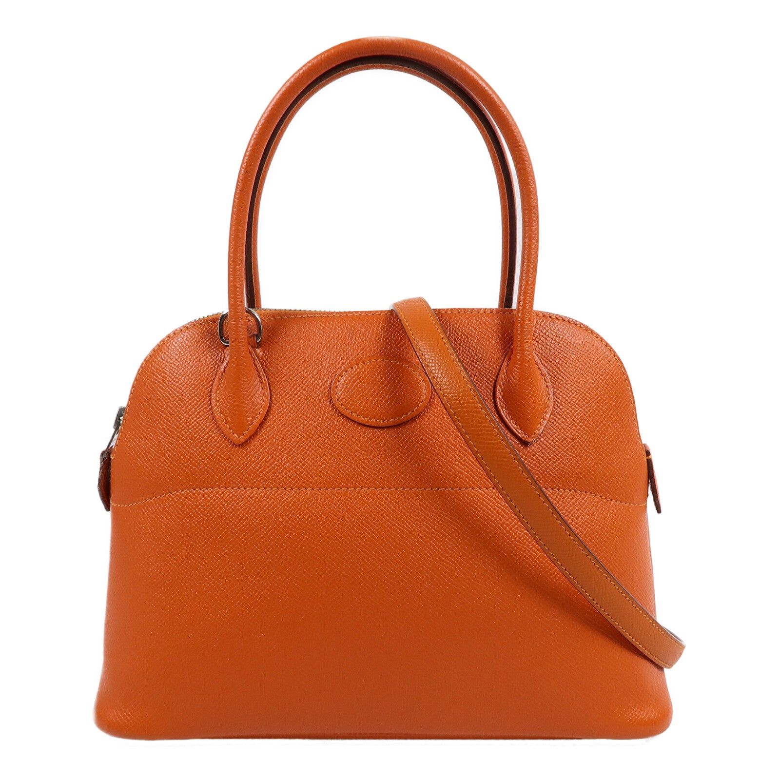 HERMES Epsom皮革Bolide 27手挽袋Feu