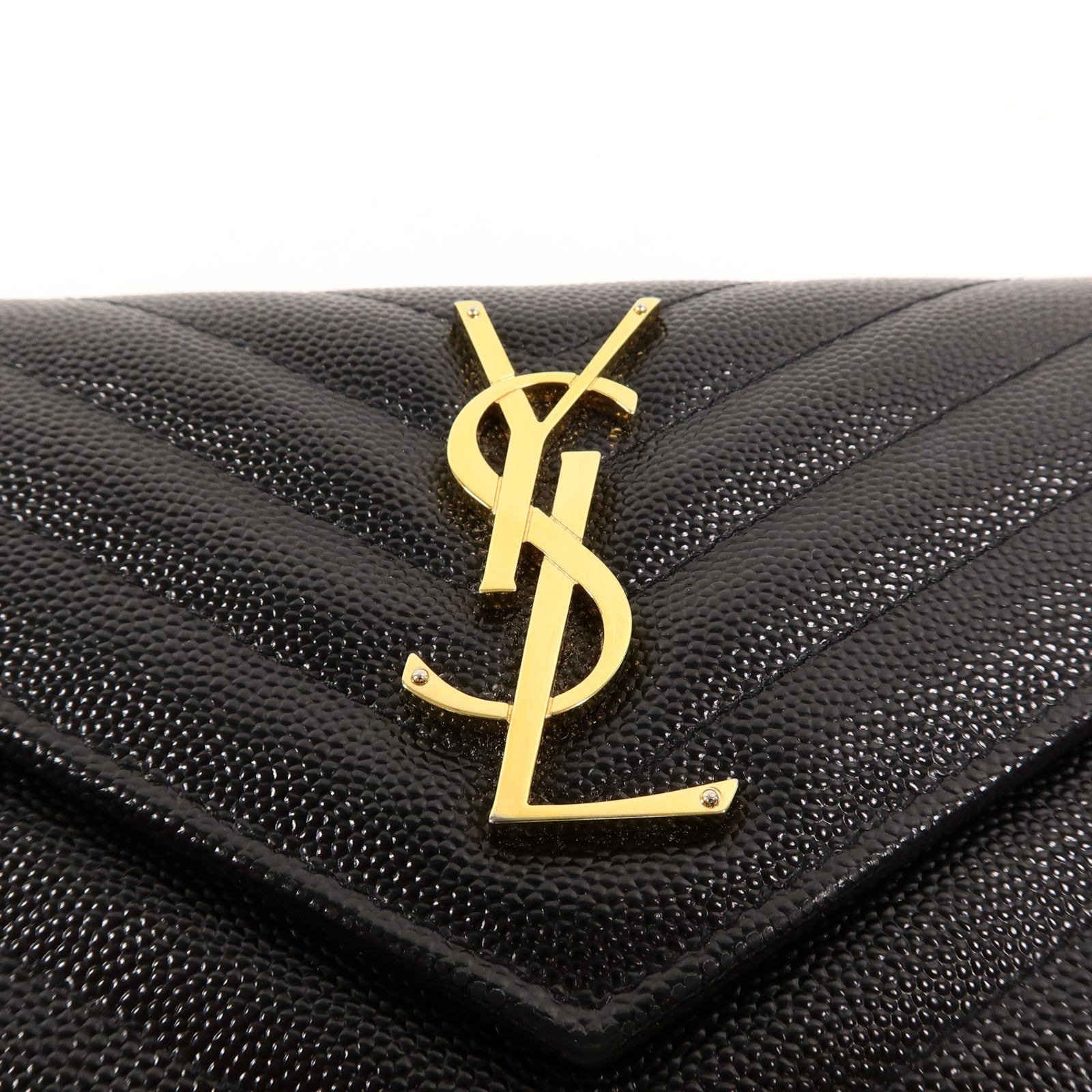 SAINT LAURENT 牛皮皮革Cassandre Matelasse長錢包
