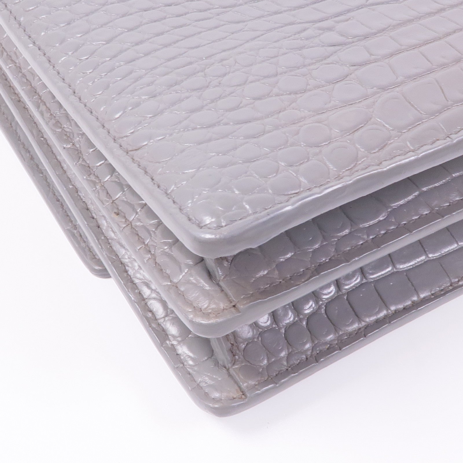 SAINT LAURENT 牛皮皮革Sunset Medium銀扣鏈帶肩背袋