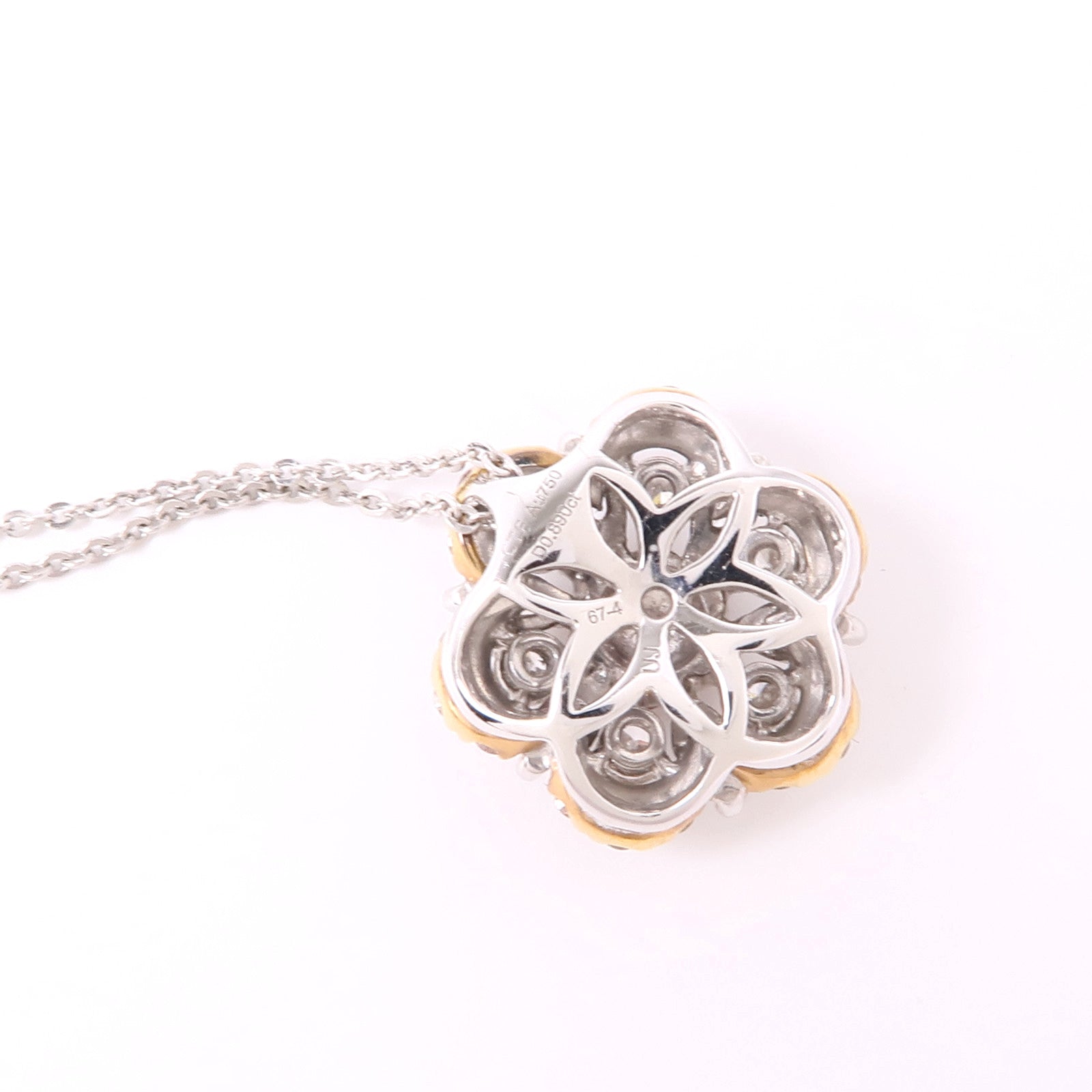 JEWELRY Diamond Necklace 18K White Gold