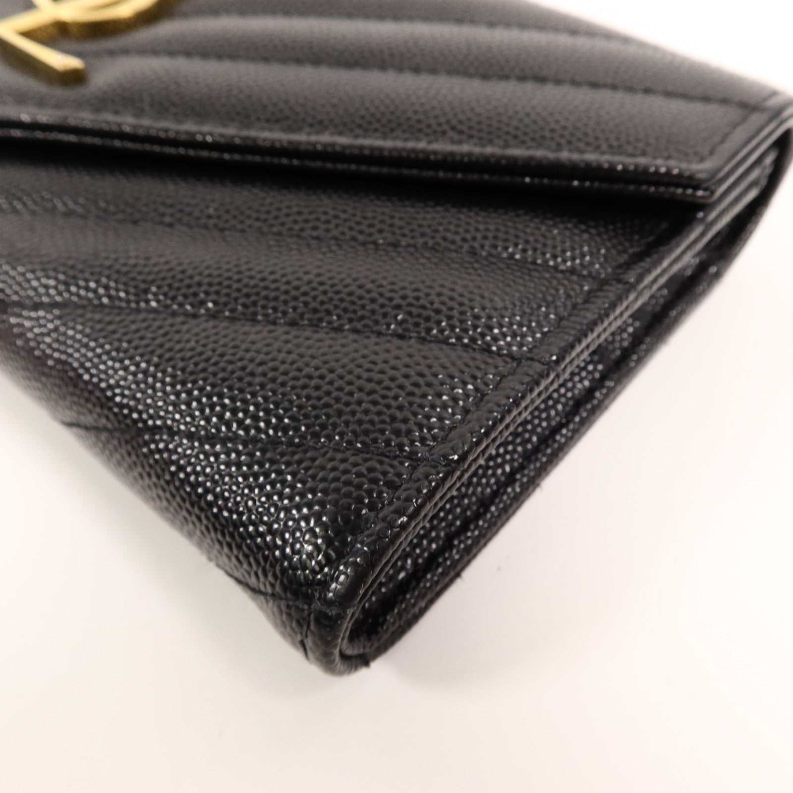 SAINT LAURENT 牛皮皮革Cassandre Matelasse長錢包