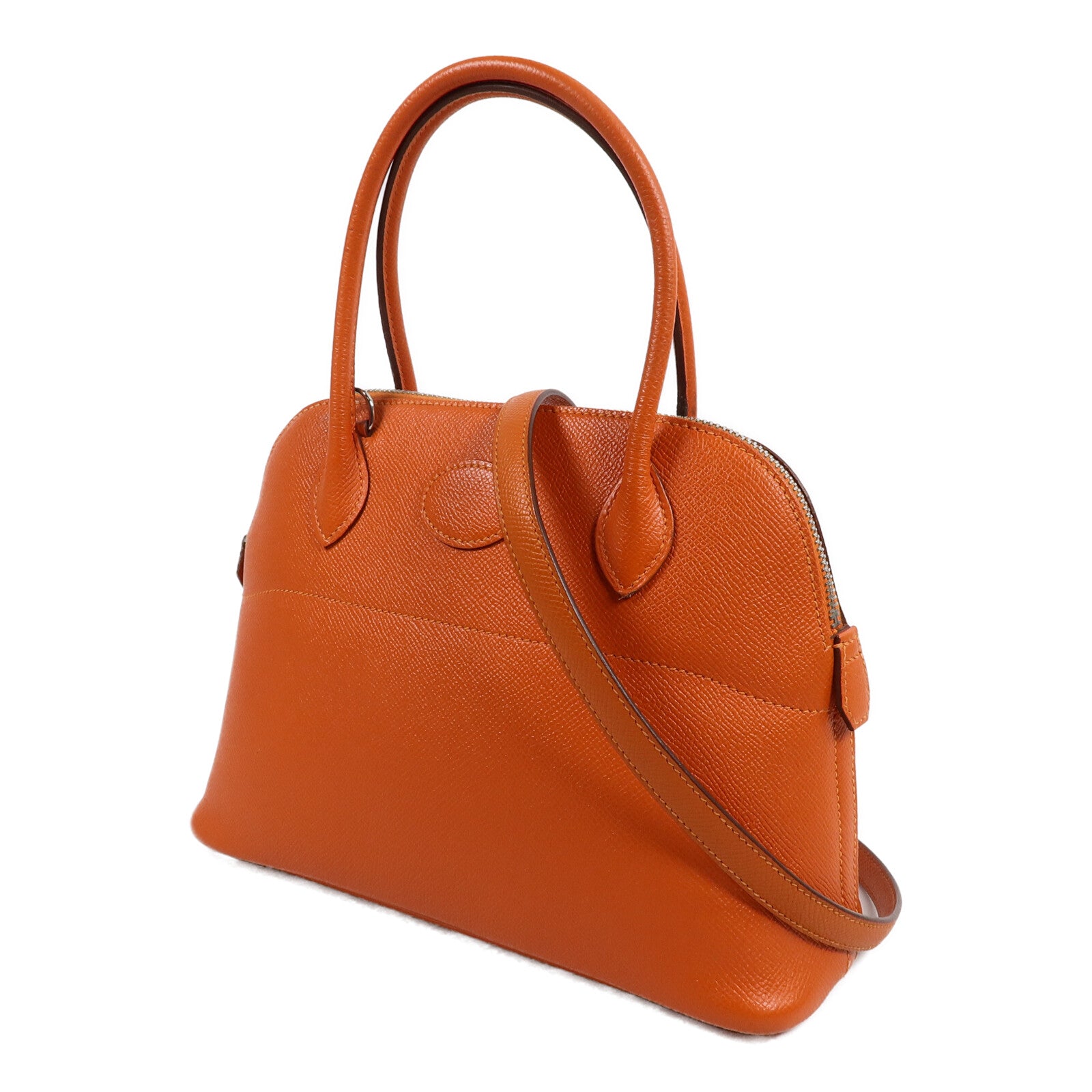 HERMES Epsom皮革Bolide 27手挽袋Feu