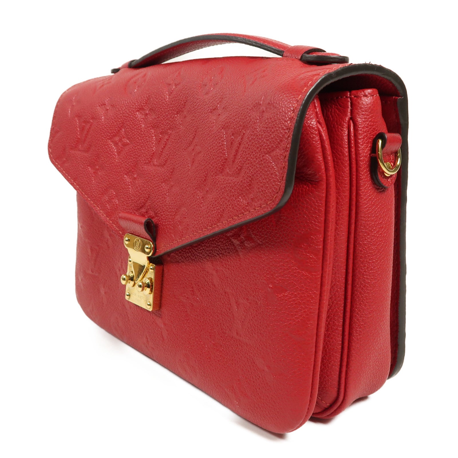 LOUIS VUITTON Monogram Empreinte Pochette Metis金扣手挽肩背兩用袋