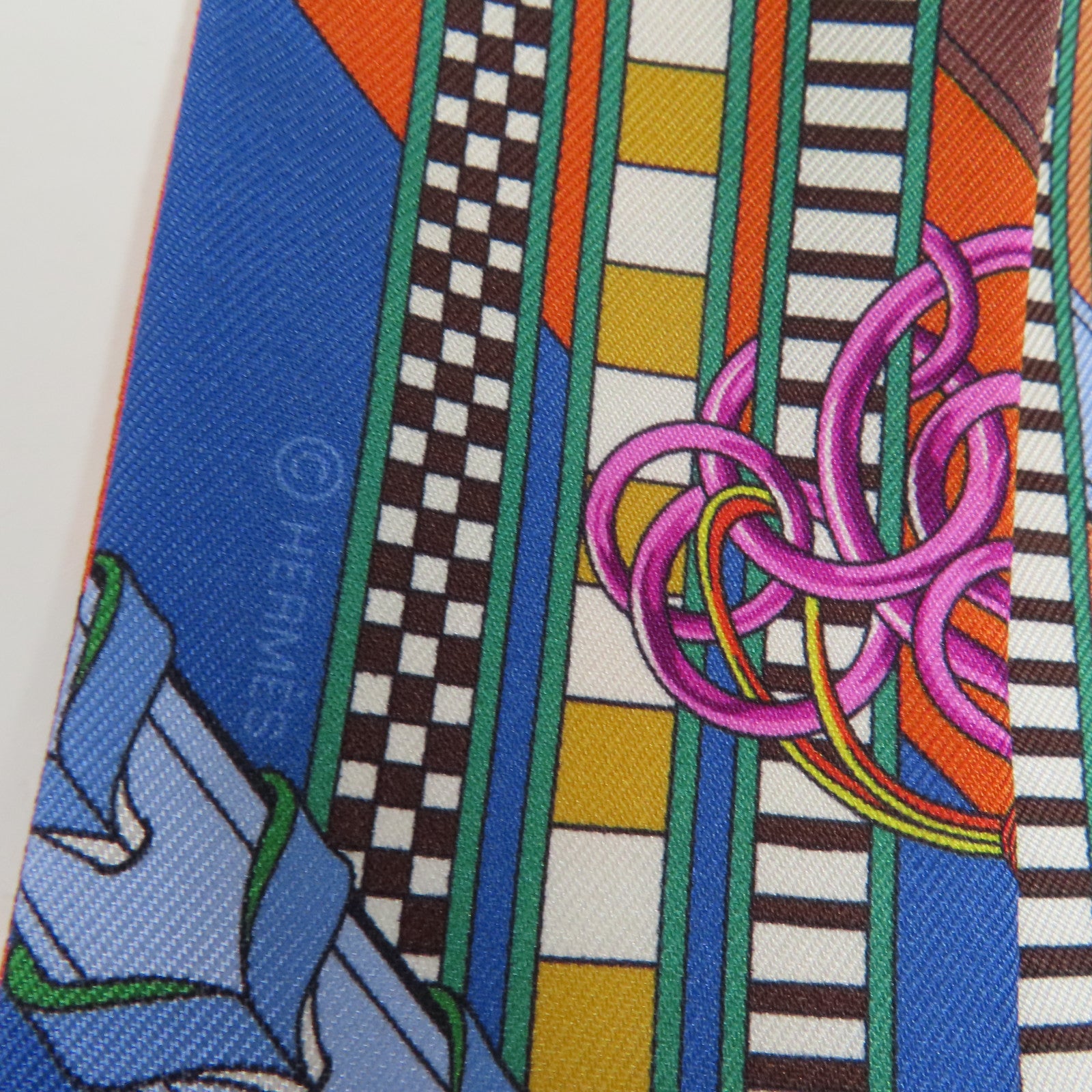 HERMES 絲質Twilly絲巾