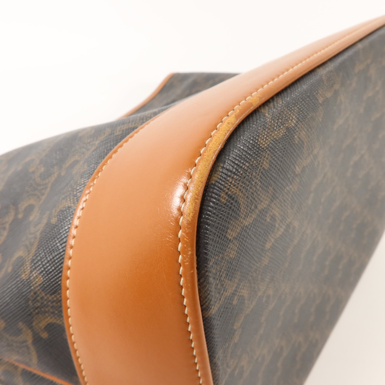 CELINE 塗層帆布Triomphe Bucket Medium肩背袋