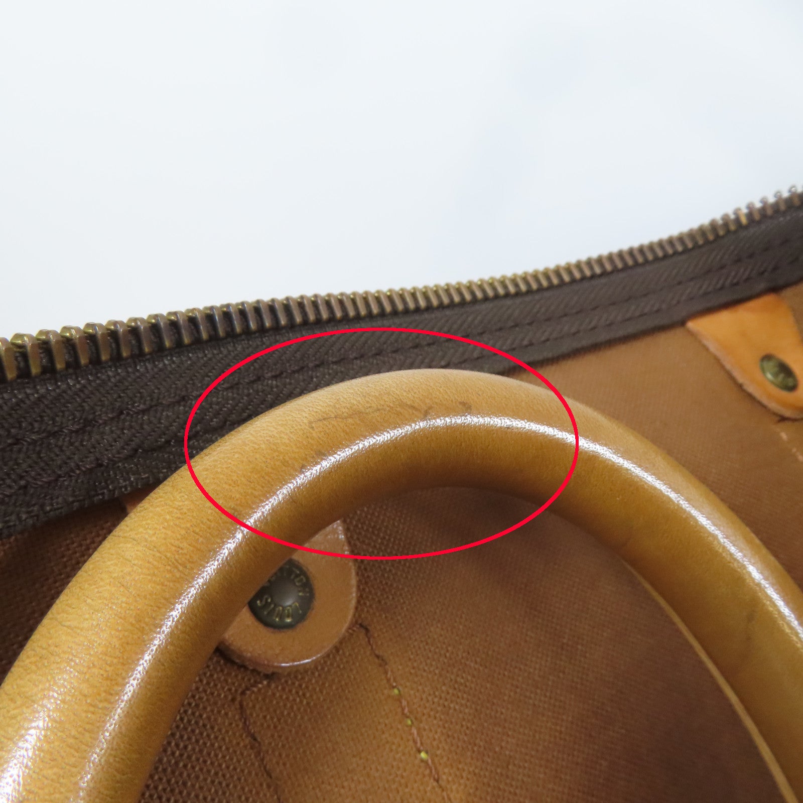 LOUIS VUITTON Monogram Keepall 45 Boston Bag金扣手挽袋啡色