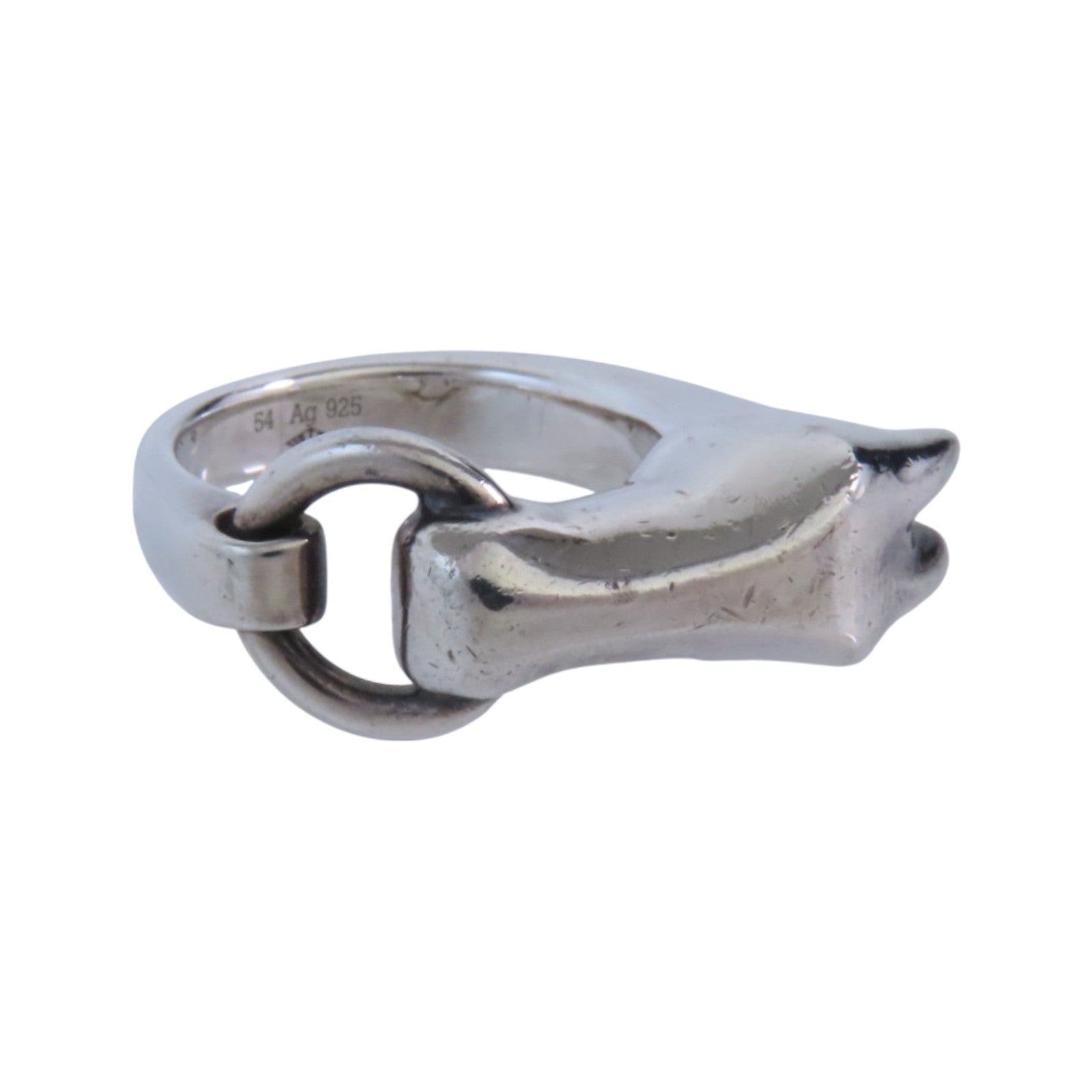 HERMES 925純銀Galop Ring戒指#54/US#6.5