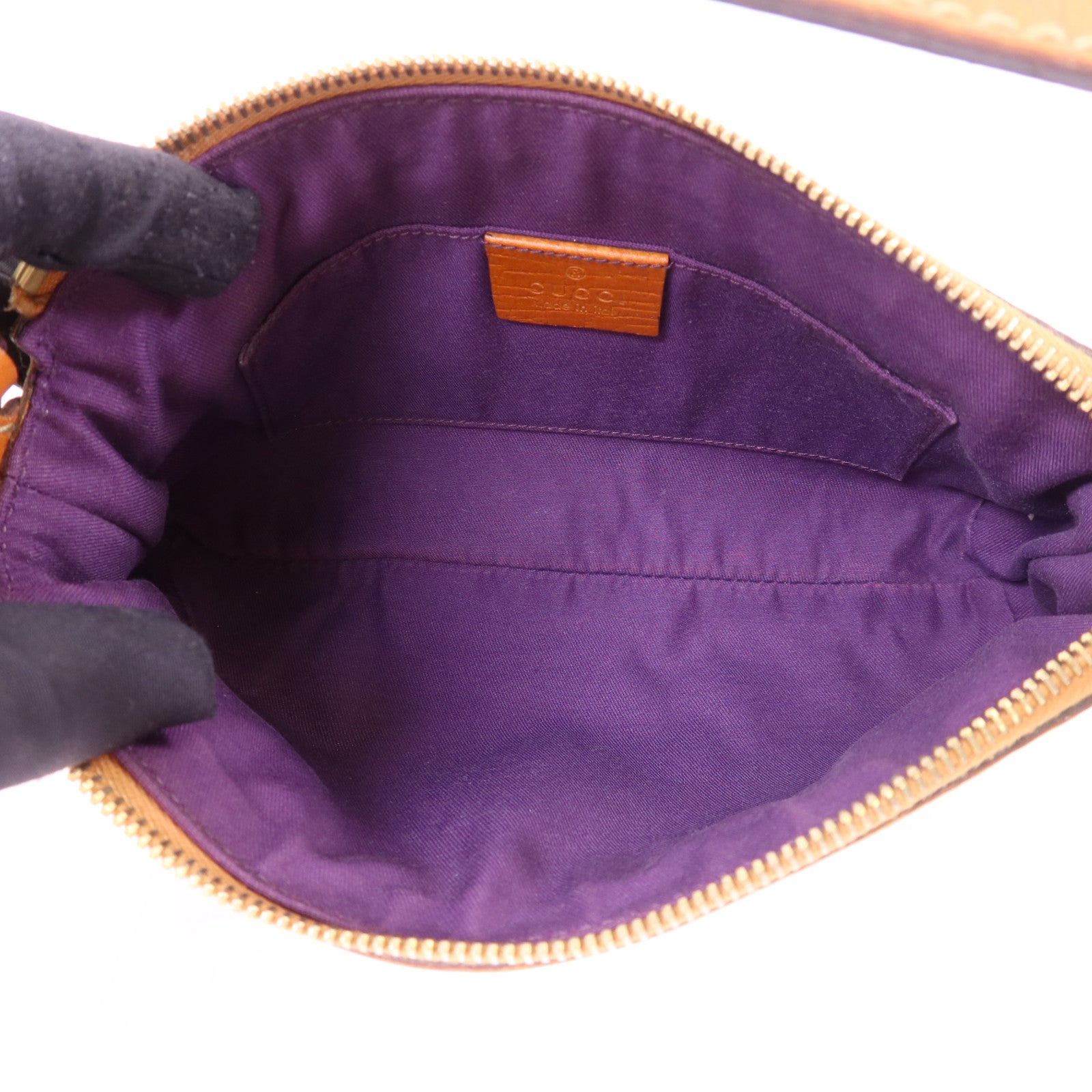 GUCCI 帆布Shoulder Bag金扣肩背袋