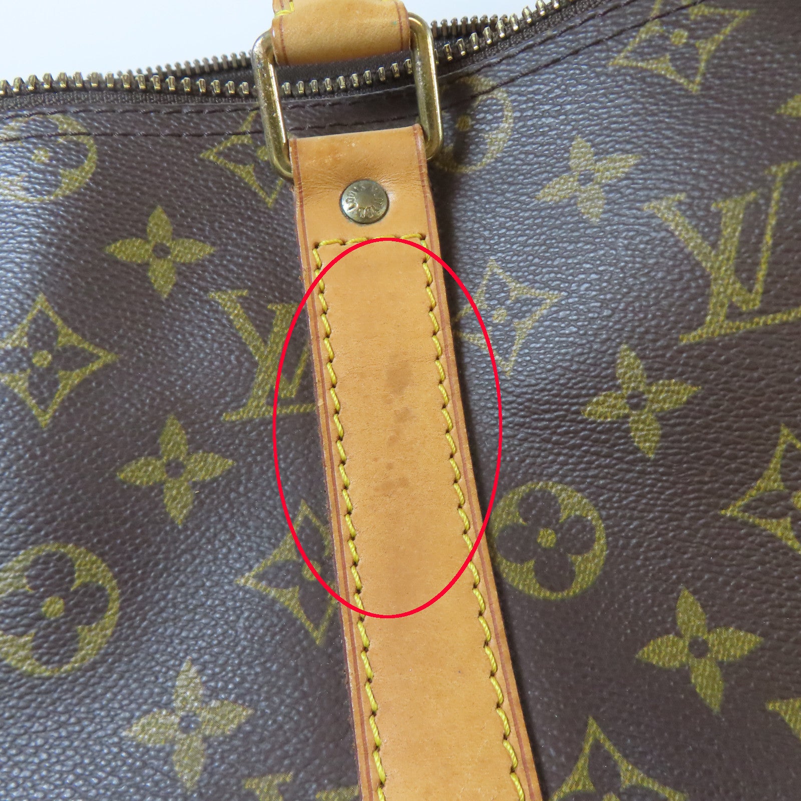 LOUIS VUITTON Monogram Keepall 45 Boston Bag金扣手挽袋啡色